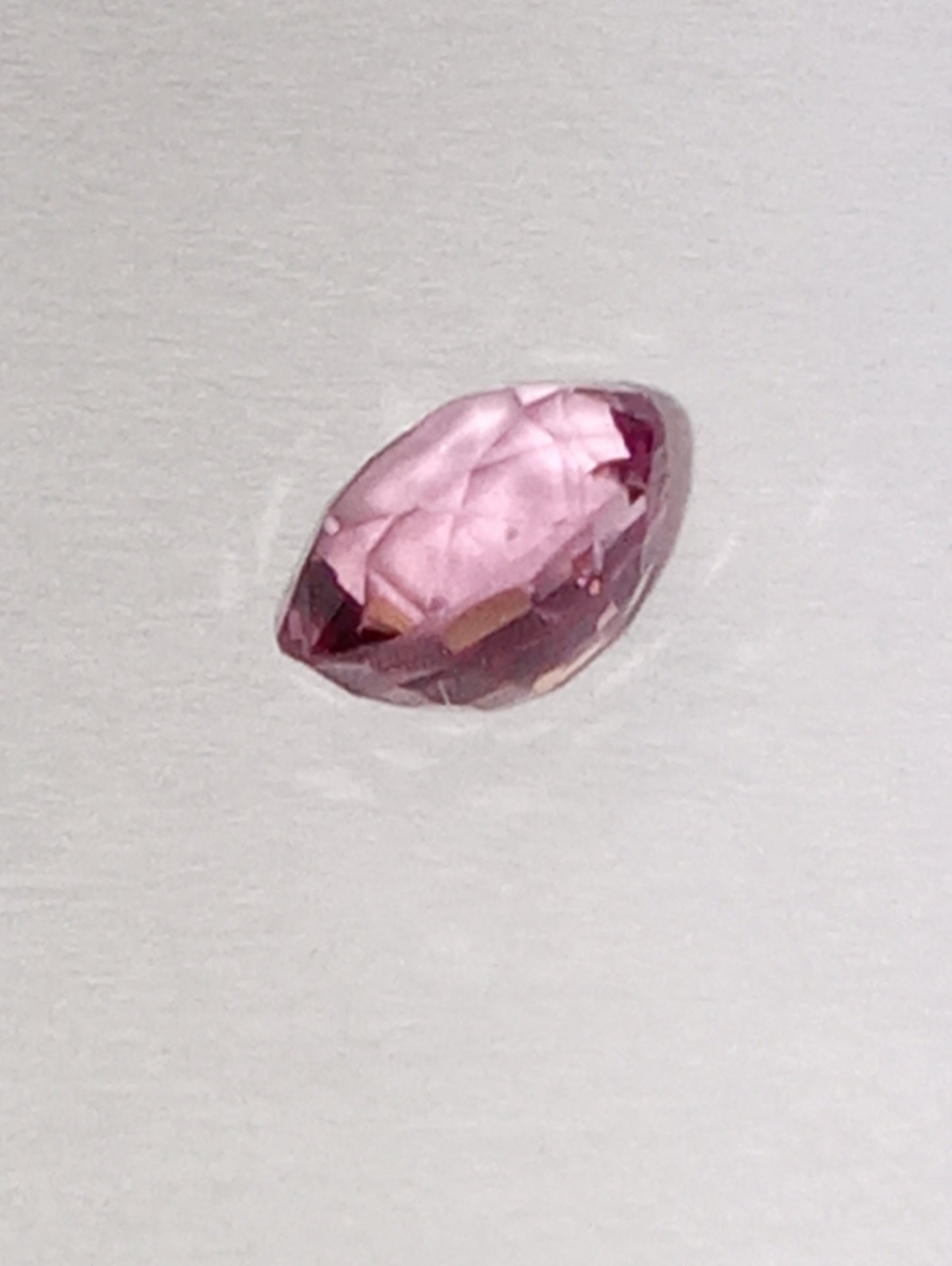 spinel gemstone Burmese, pink, 5mmx4mm oval cut, .63ct