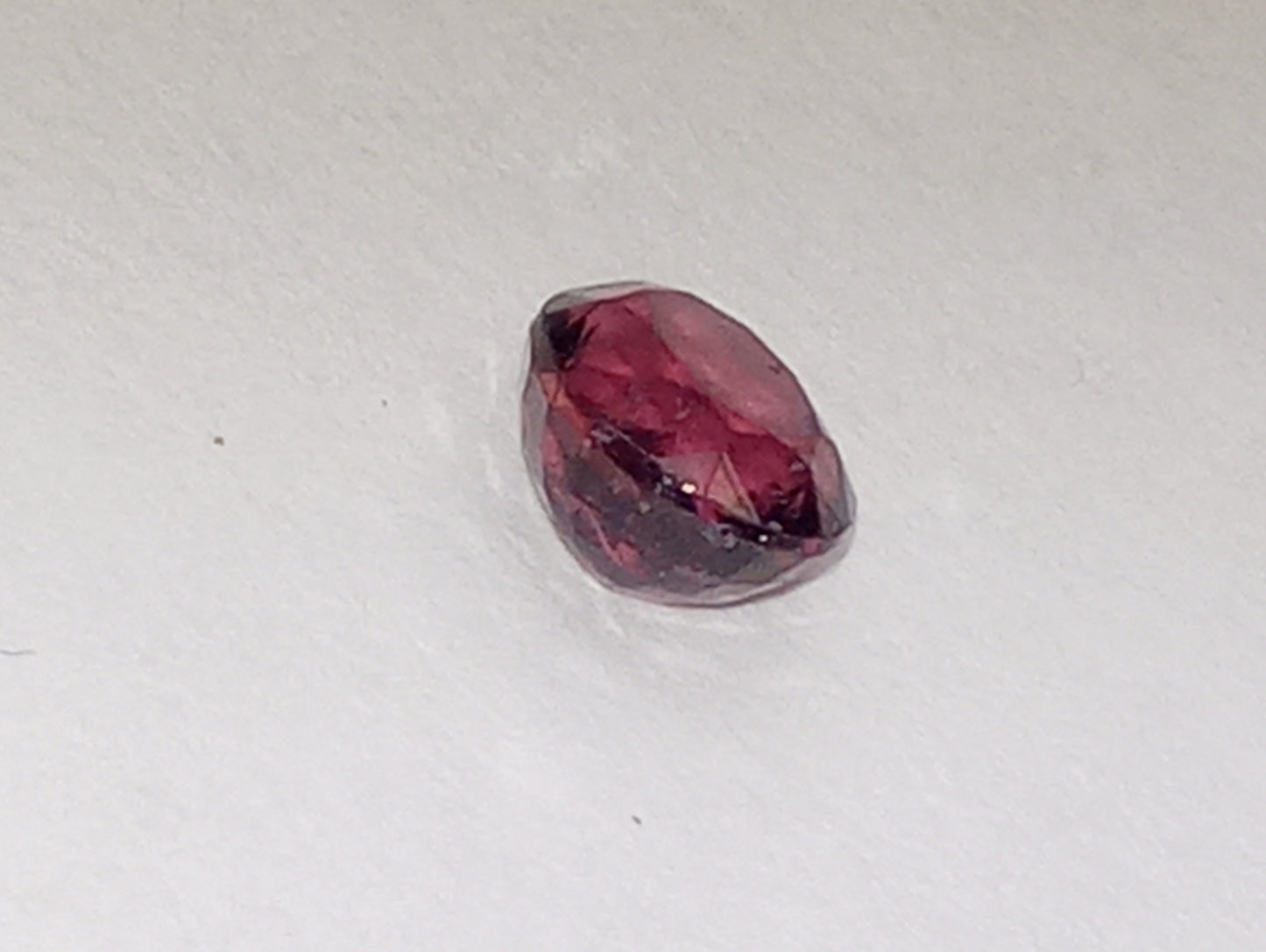 spinel gemstone Burmese, pinky purple, 5mmx4mm oval cut, .74ct