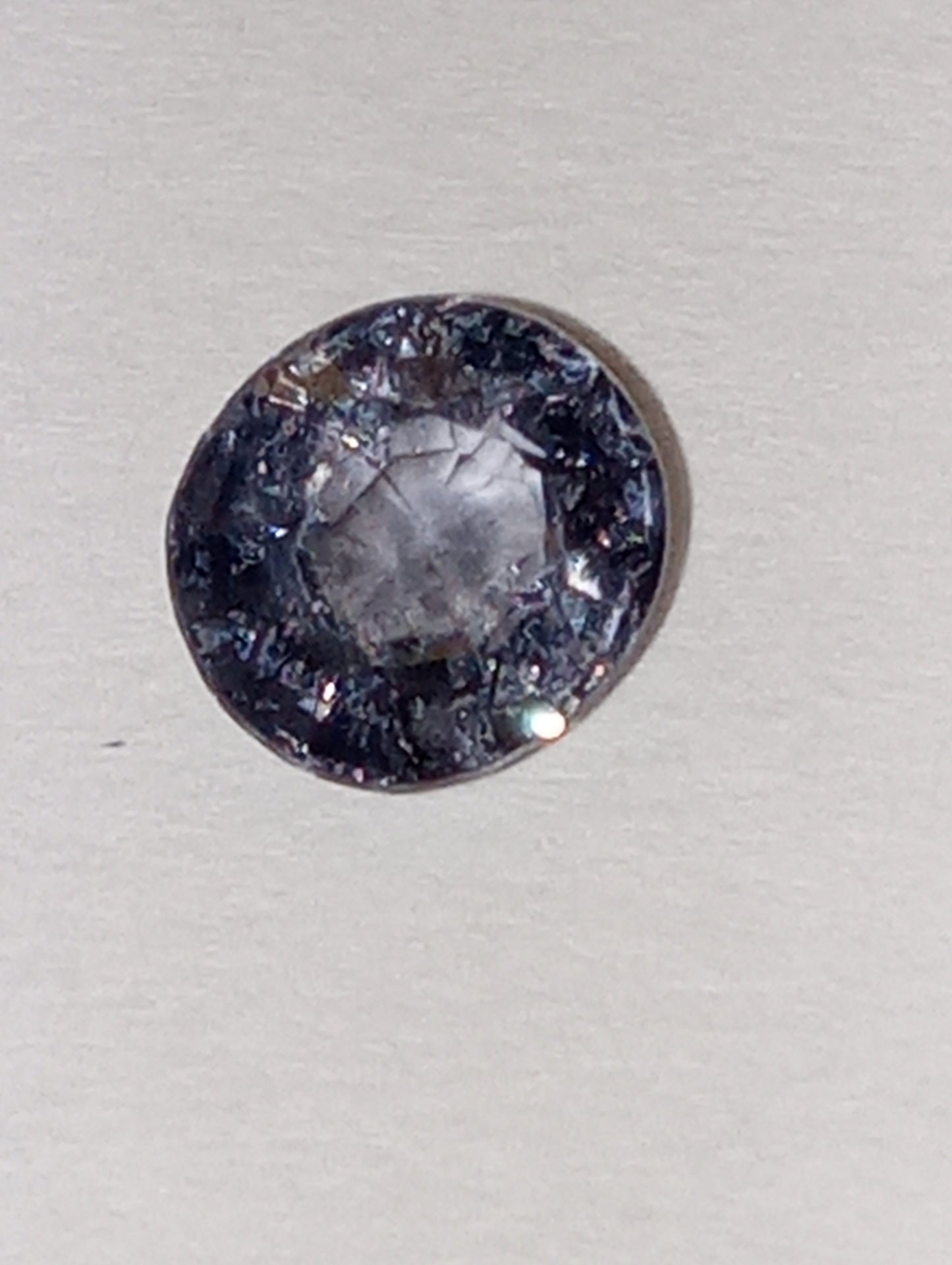 spinel gemstone Burmese, blue, 5mmx4.5mm oval cut, .55ct