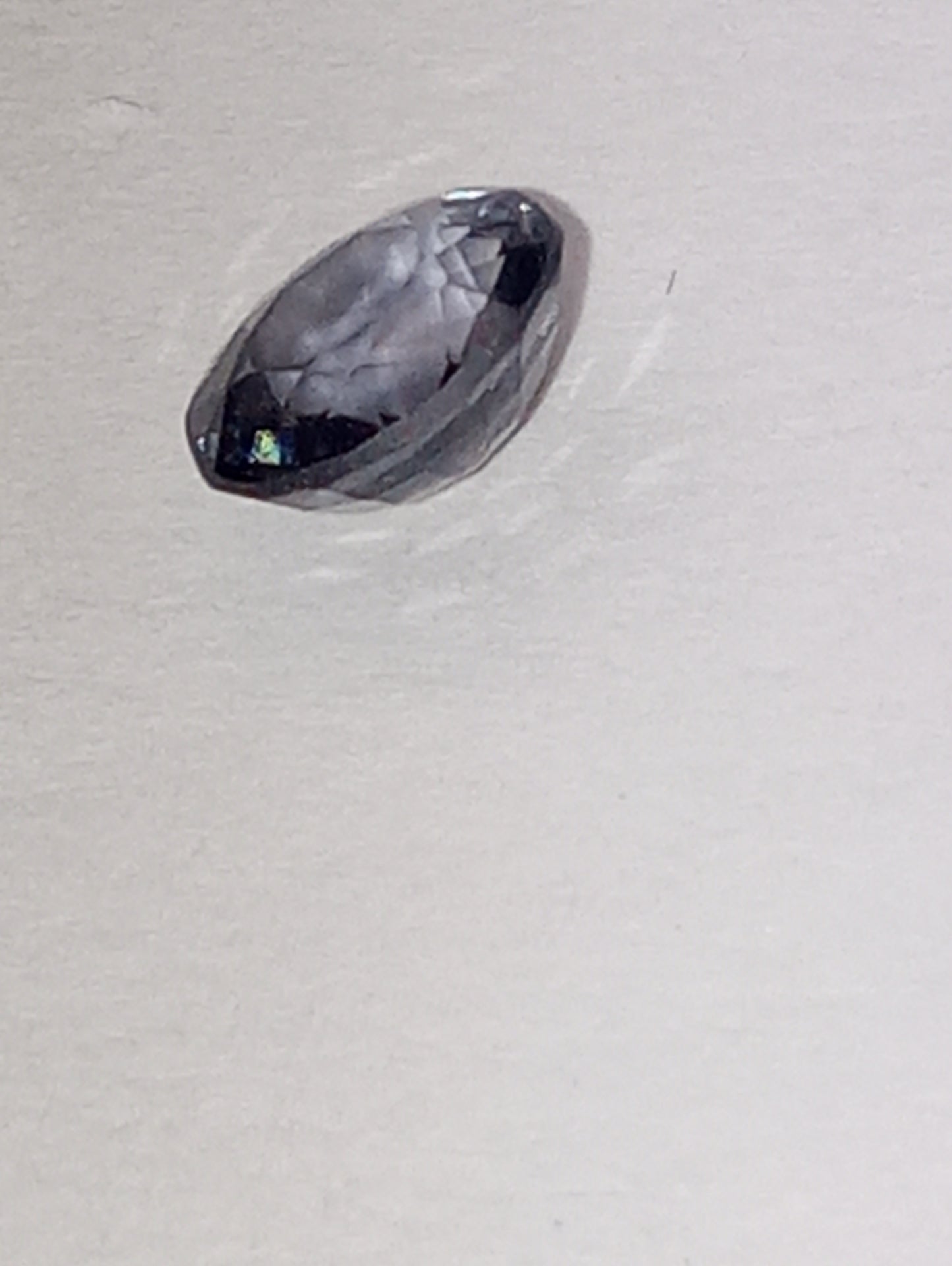spinel gemstone Burmese, blue, 5mmx4.5mm oval cut, .55ct
