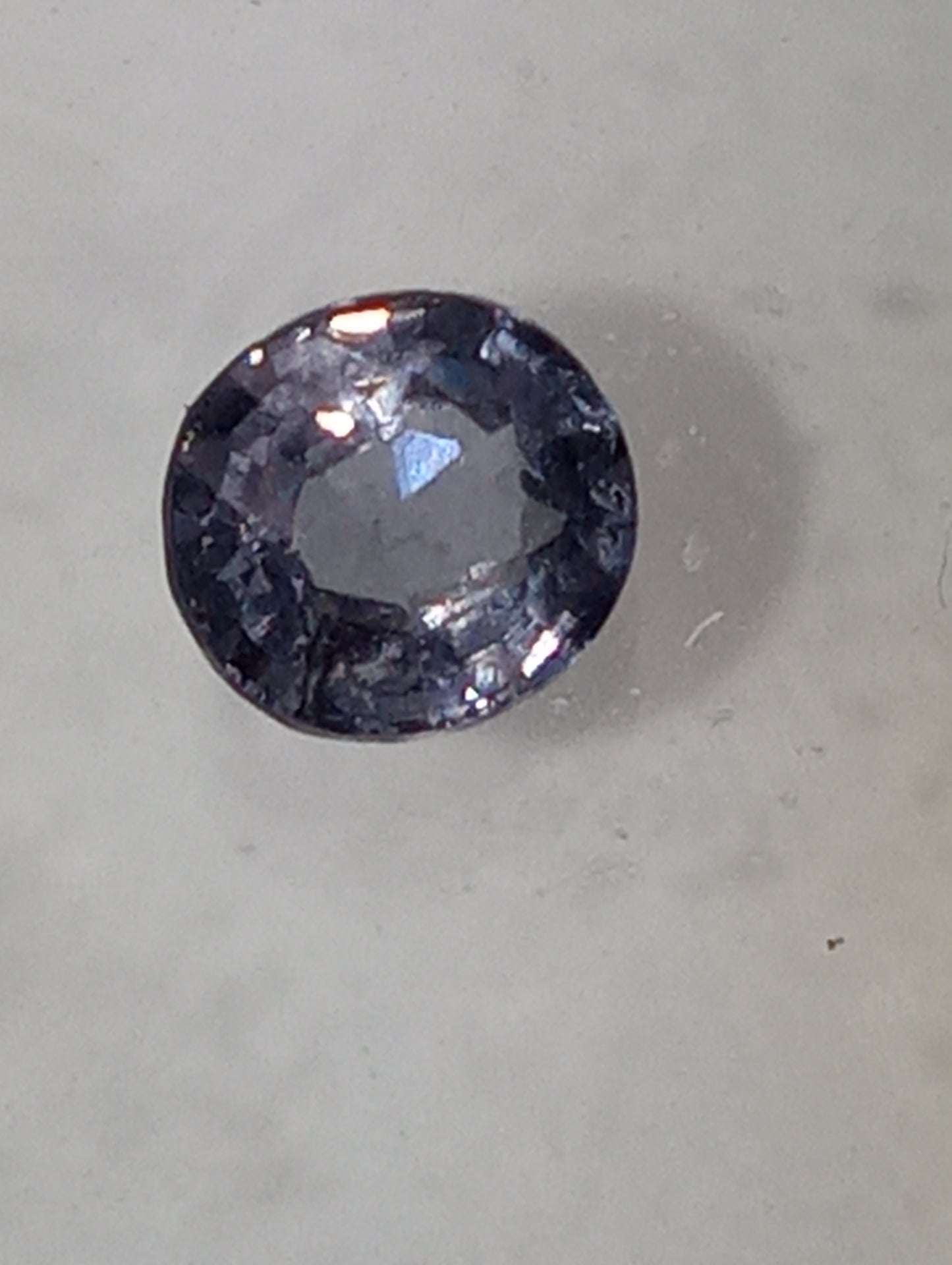 spinel gemstone Burmese, blue, 5mmx4.5mm oval cut, .55ct