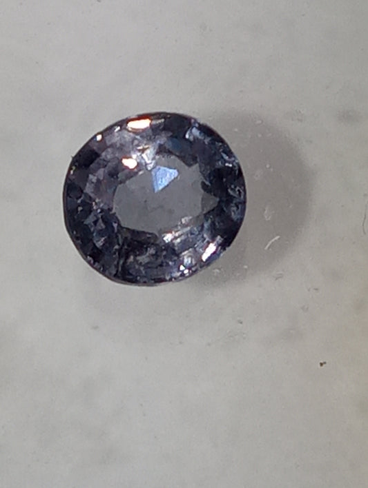 spinel gemstone Burmese, blue, 5mmx4.5mm oval cut, .55ct
