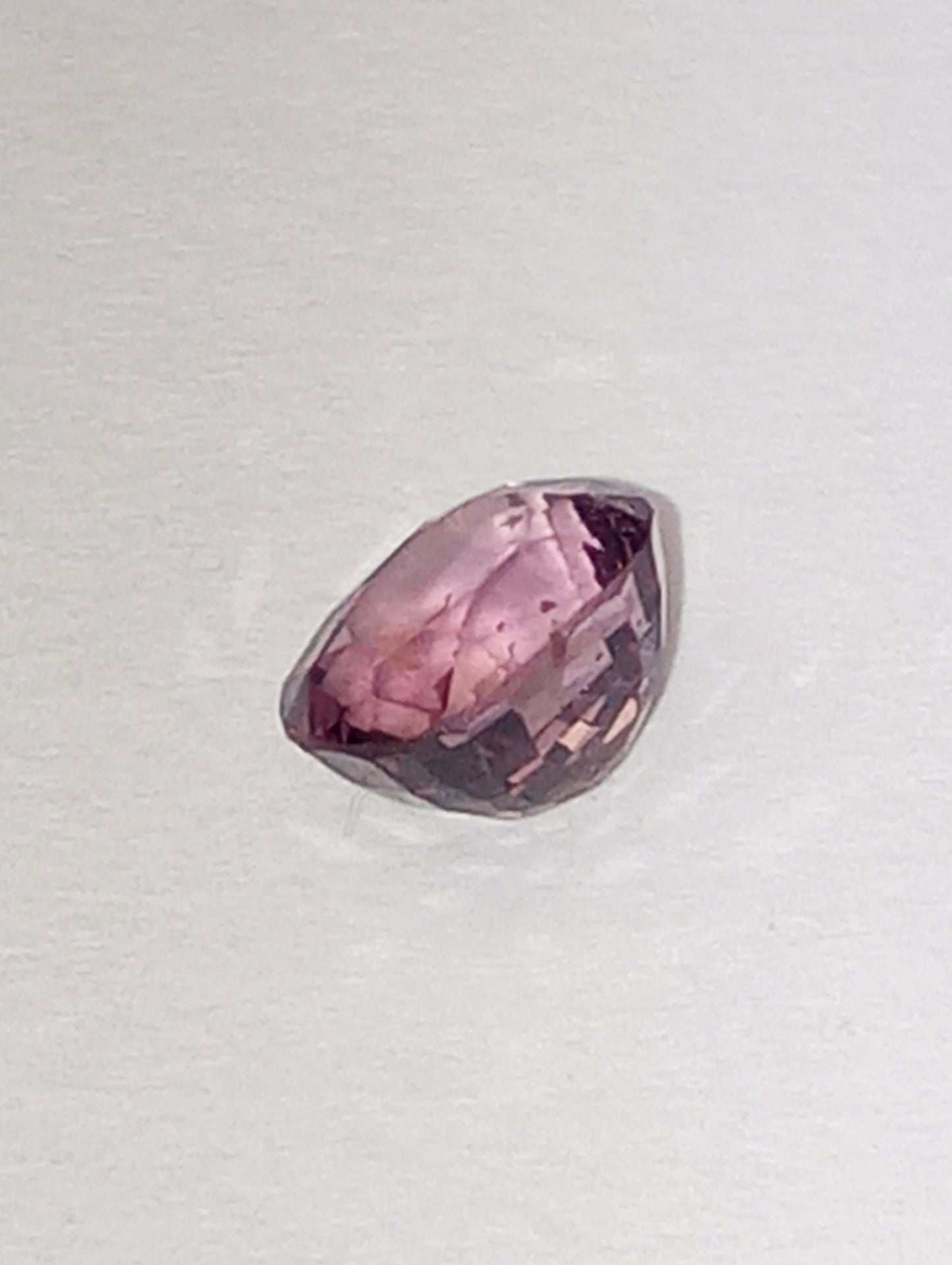 spinel gemstone Burmese, pink, 5.5mmx5mm oval cut, .86ct