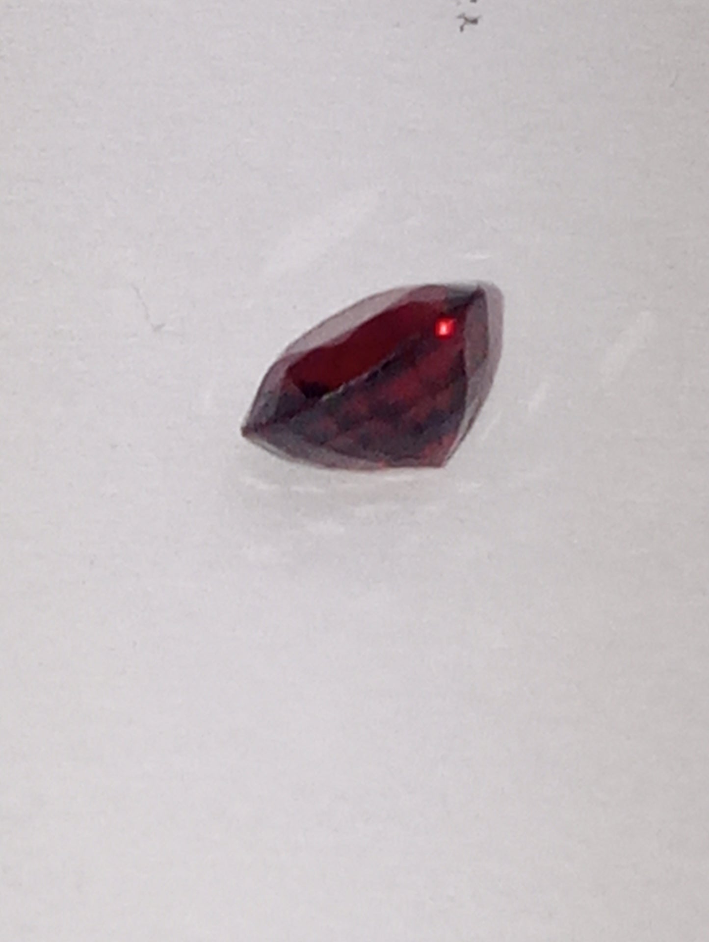 spinel gemstone Burmese, red, 5mmx4mm oval cut, .54ct