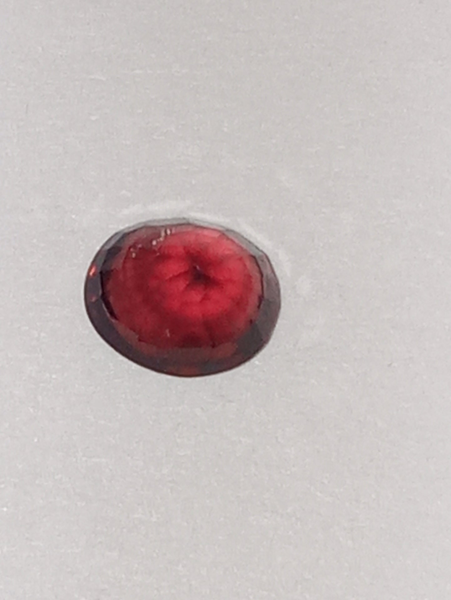 spinel gemstone Burmese, red, 5mmx4mm oval cut, .54ct