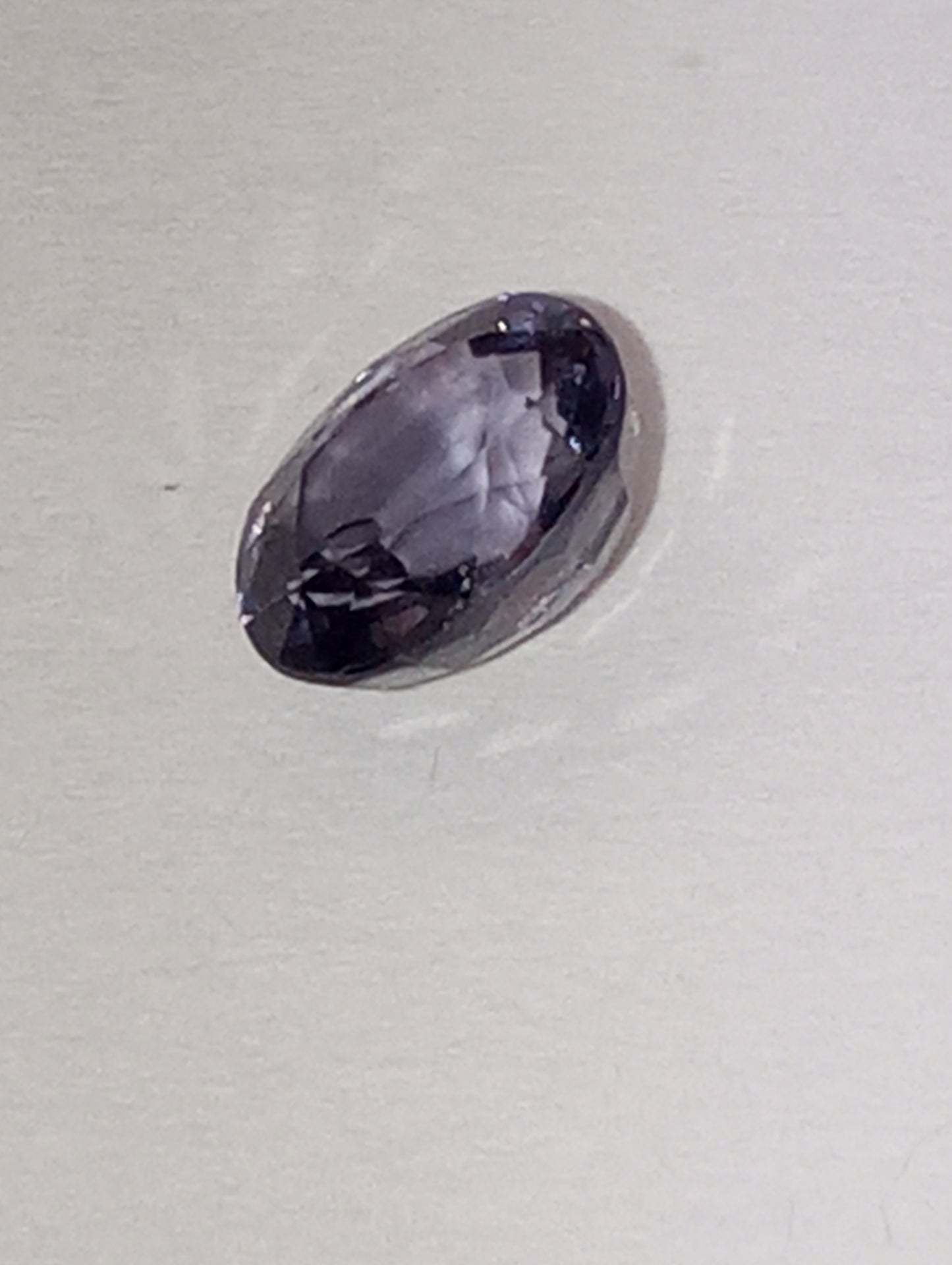 spinel gemstone Burmese, blue, 5mmx4.5mm oval cut, .73ct