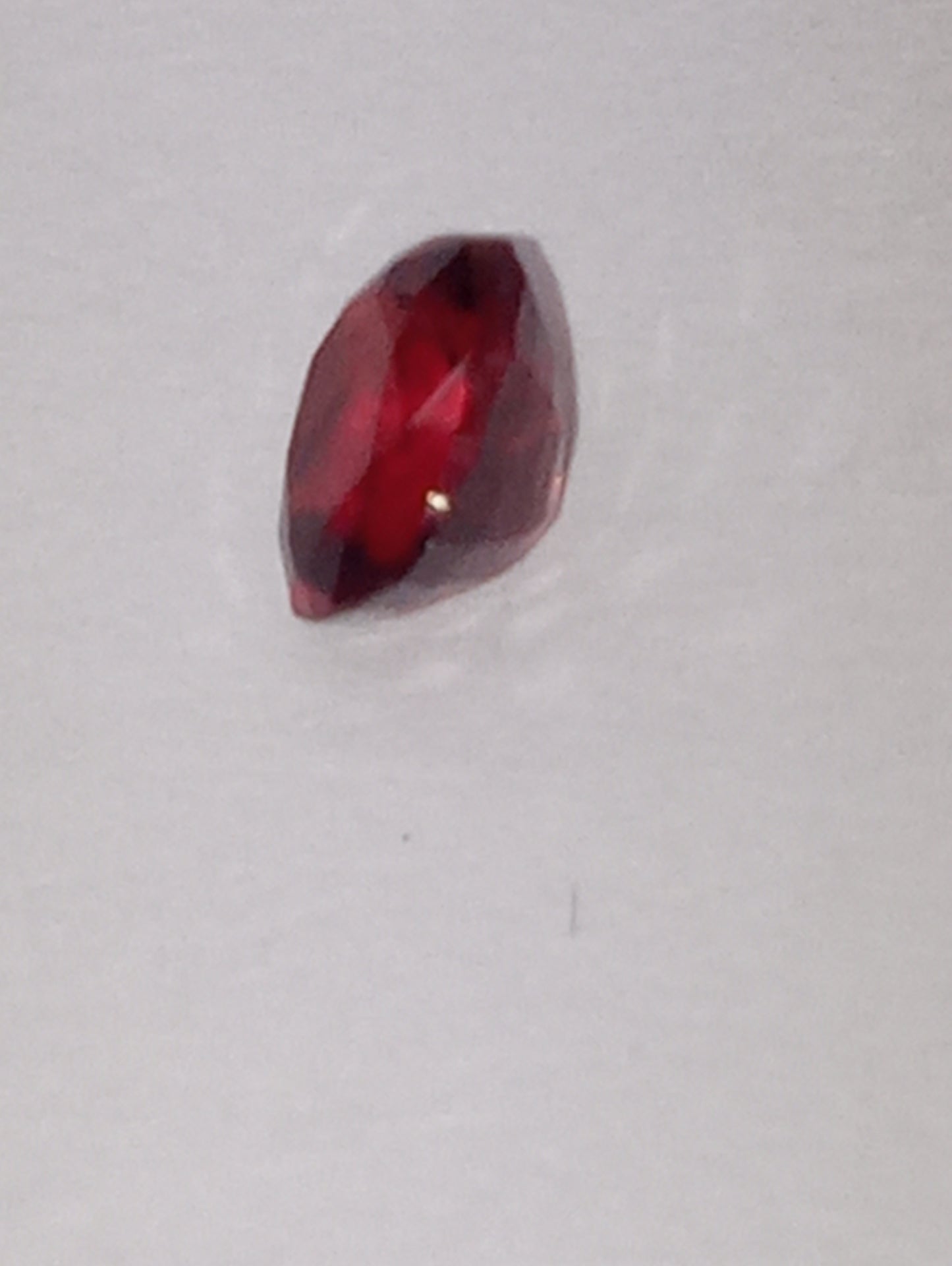 spinel gemstone Burmese, red, vivid, 5mmx4mm oval cut, .51ct