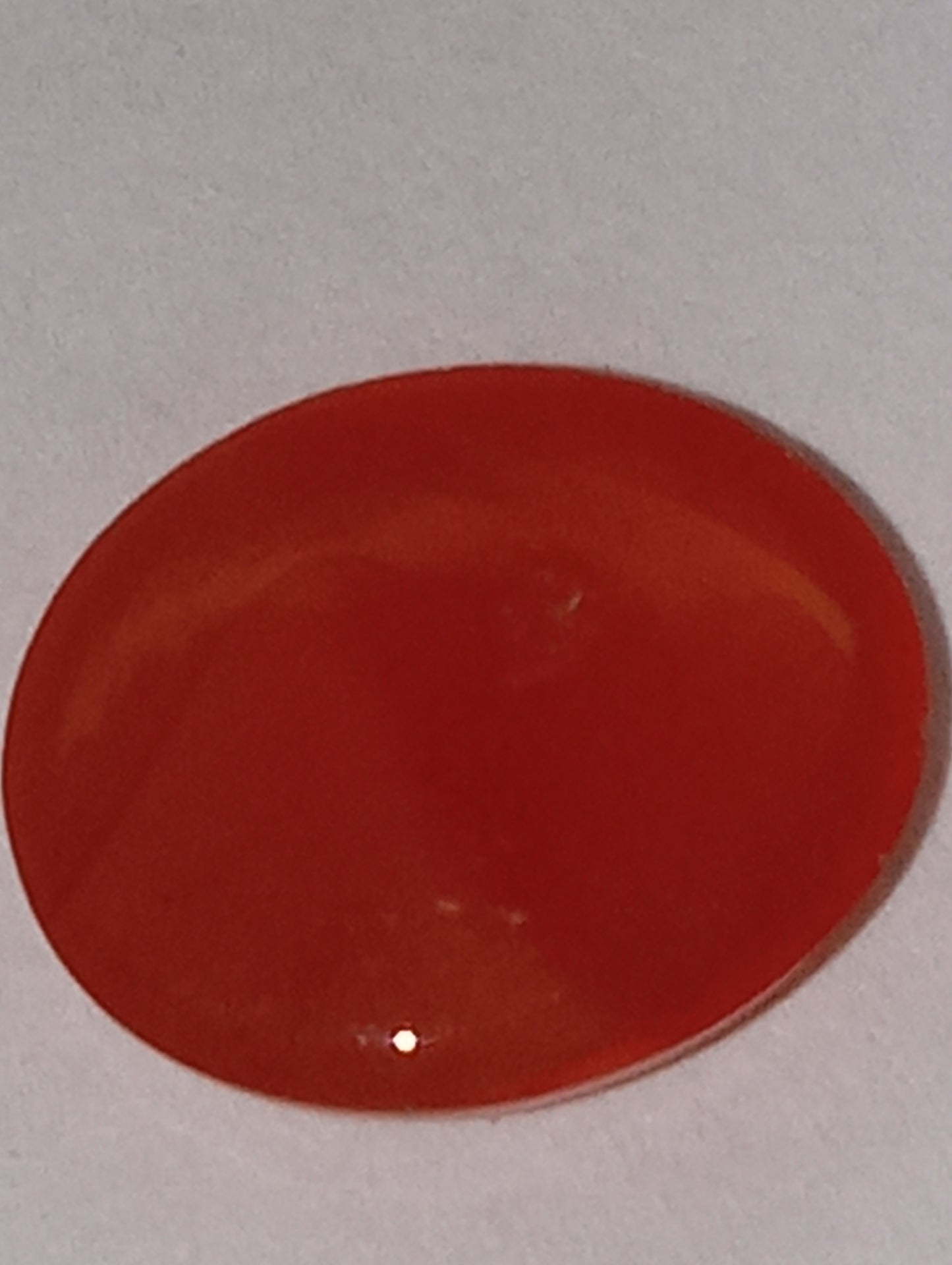 carnelian gemstone, 11mmx9mm oval cabachon