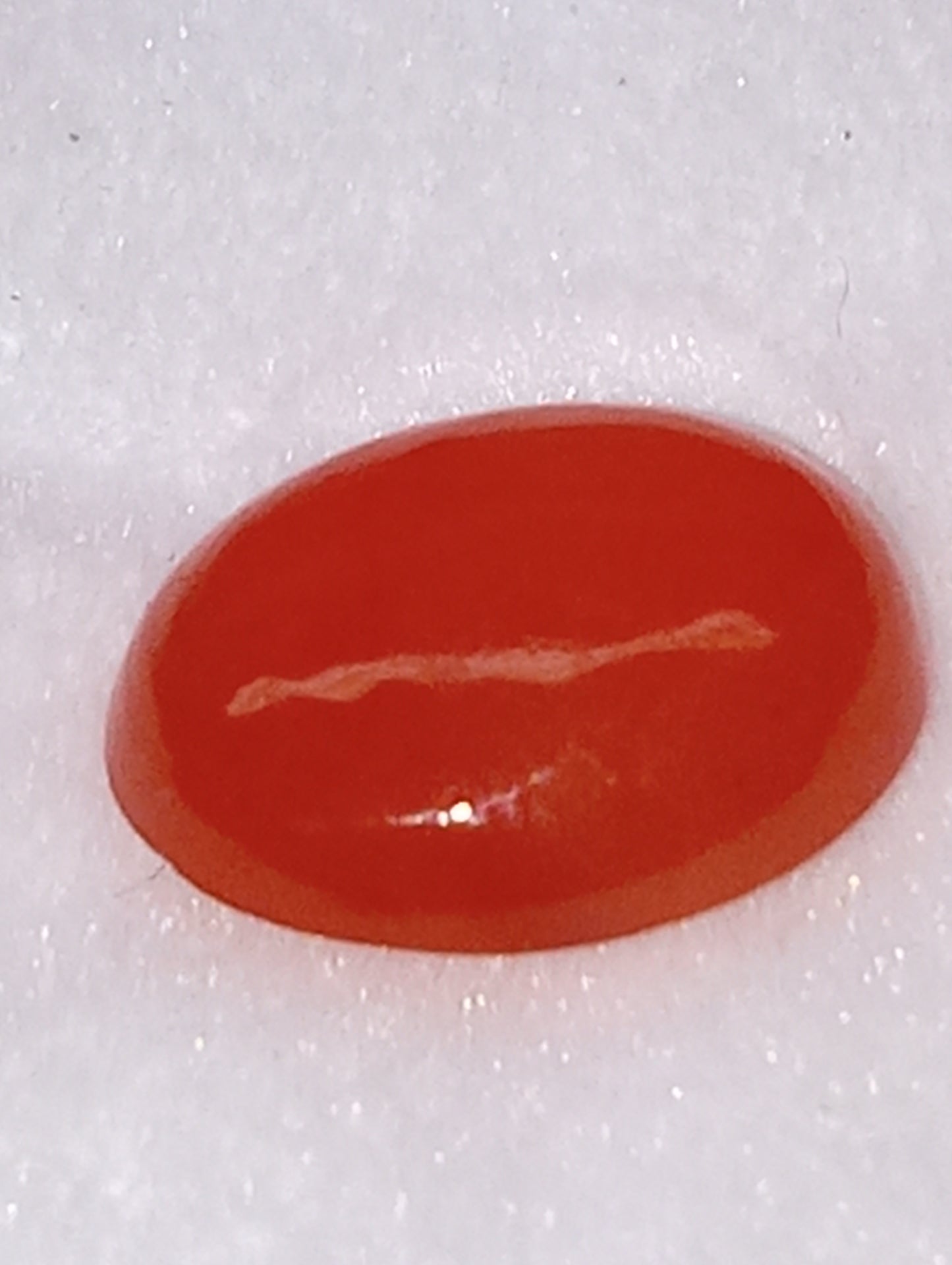 carnelian gemstone, 11mmx9mm oval cabachon