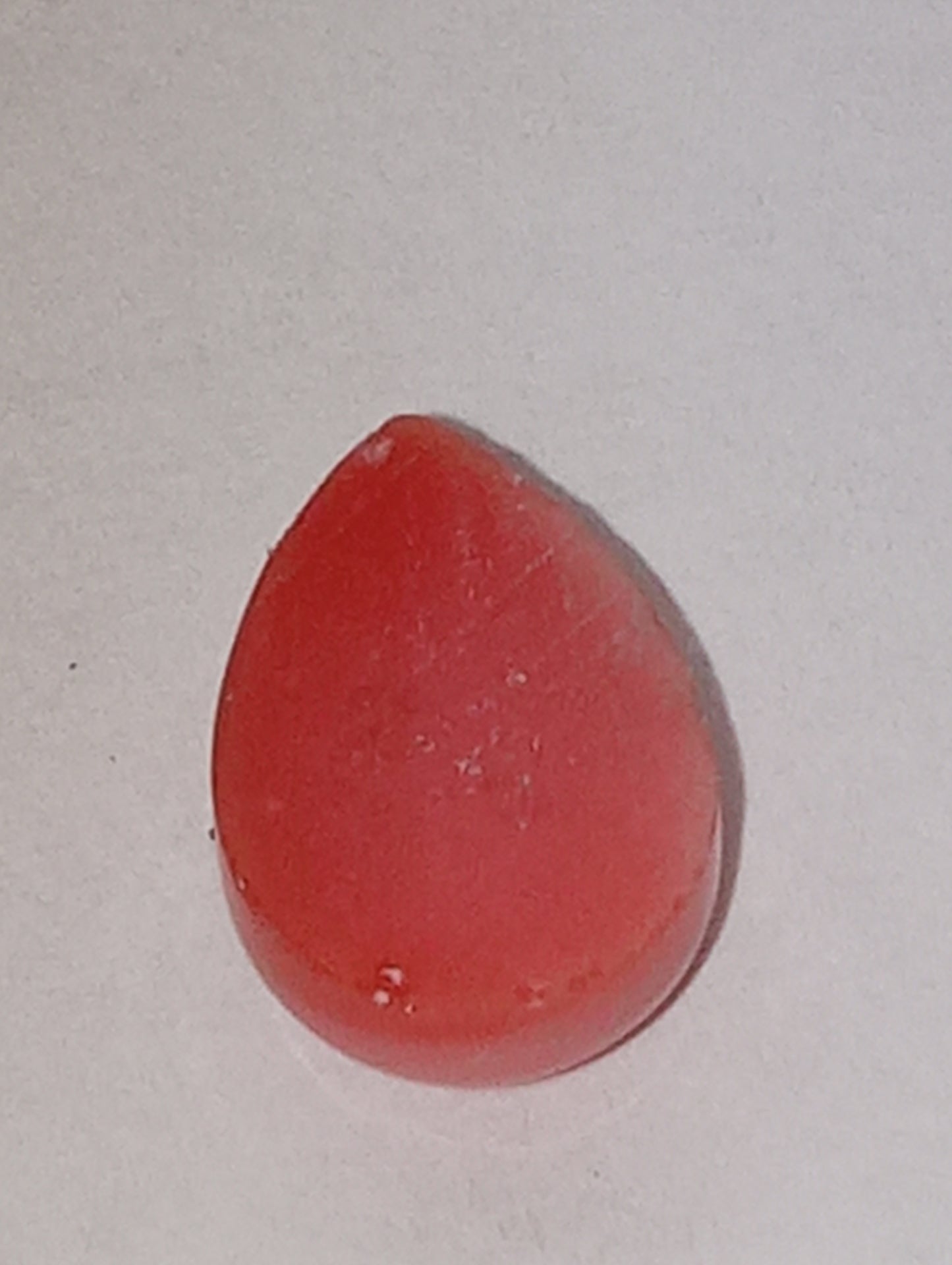 opal gemstone peach, Oregon, 10mmx7mm pear shape, 1.13ct