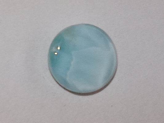 larimar gemstone, 7mm round 1.3ct