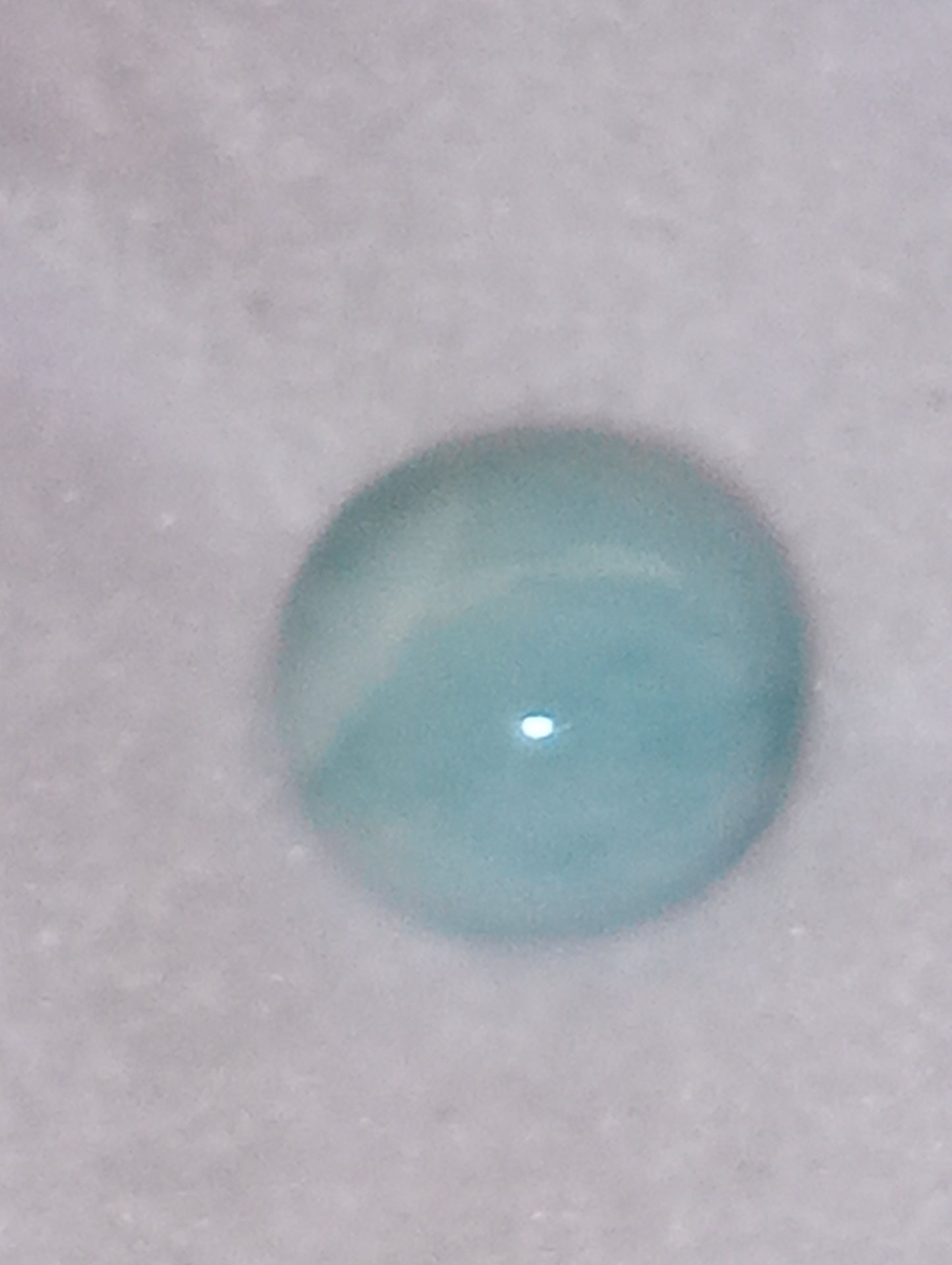 larimar gemstone, 7mm round 1.3ct