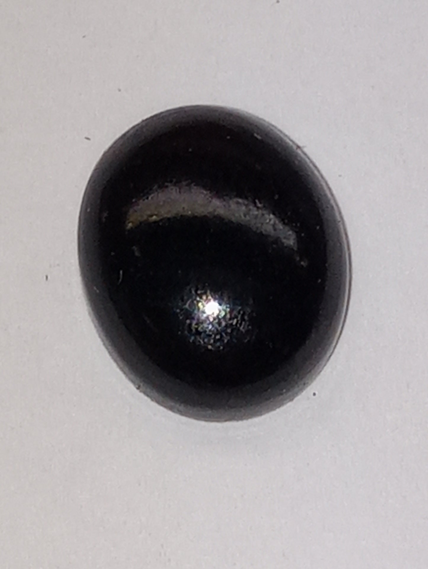 jade gemstone California black, 11mmx9mm oval, 3.48ct