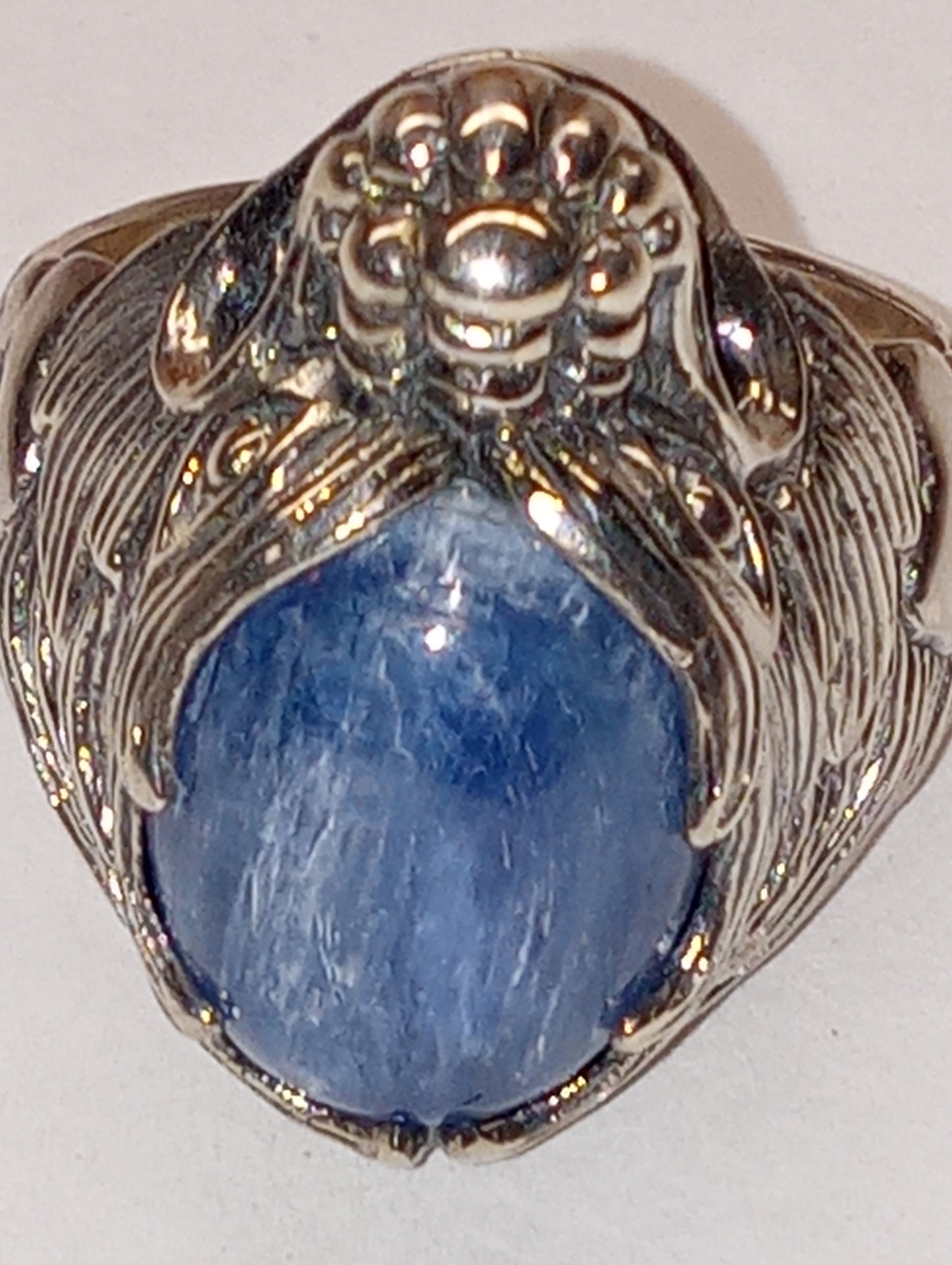 ring kyanite, Himalayan, Bali Legacy, in sterling silver, size 10, 10.8g,10.10ct