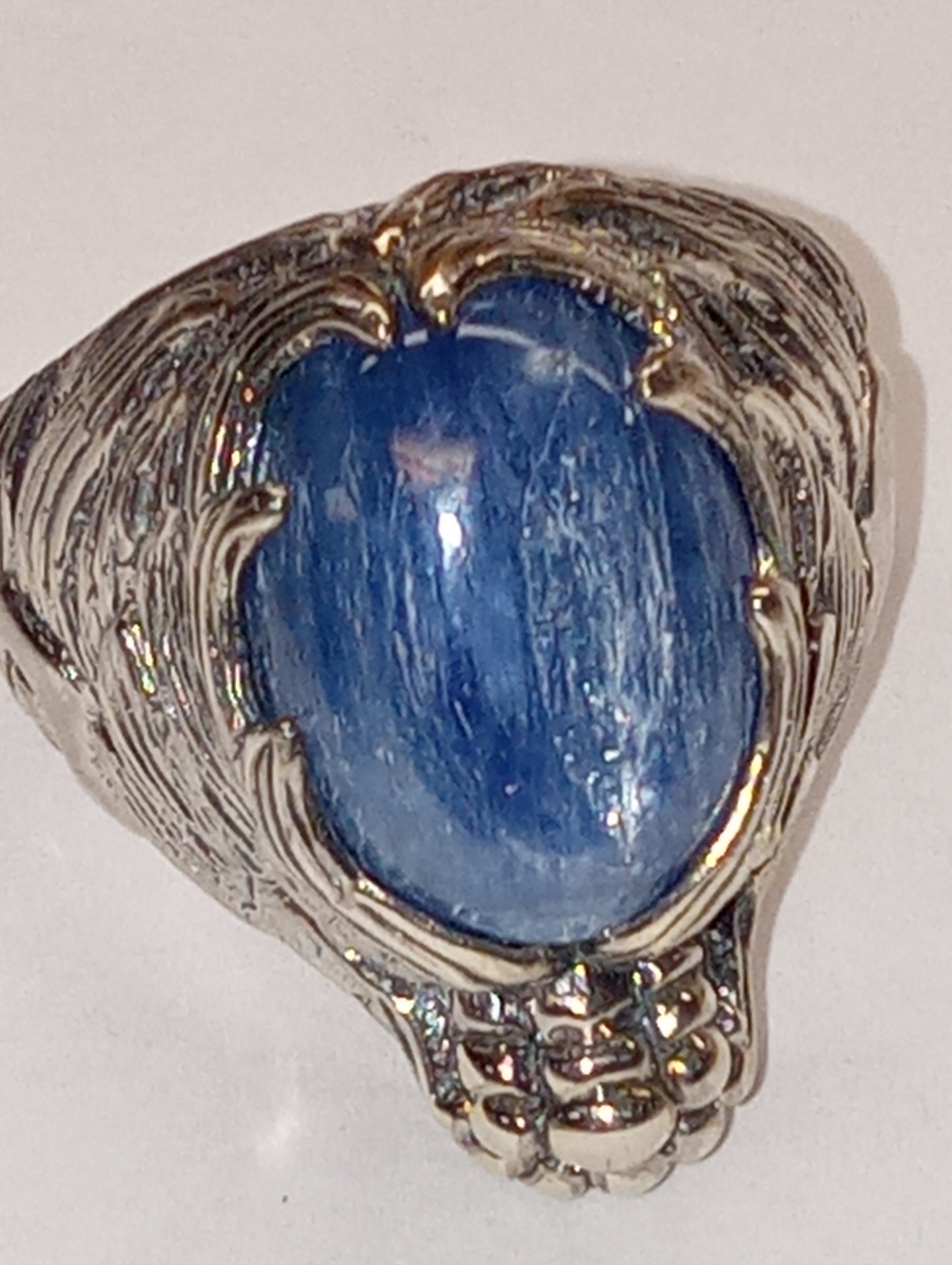 ring kyanite, Himalayan, Bali Legacy, in sterling silver, size 10, 10.8g,10.10ct