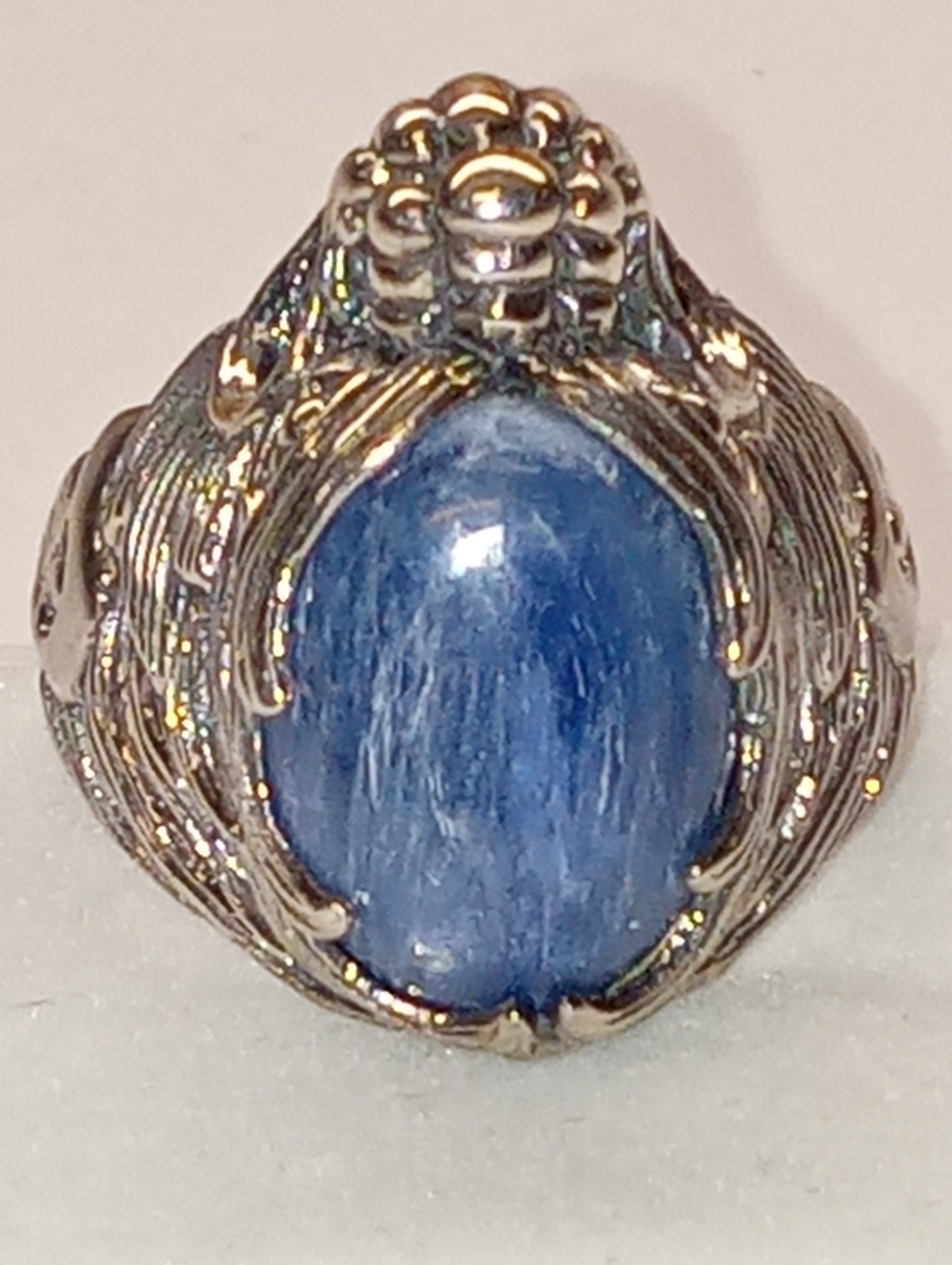 ring kyanite, Himalayan, Bali Legacy, in sterling silver, size 10, 10.8g,10.10ct