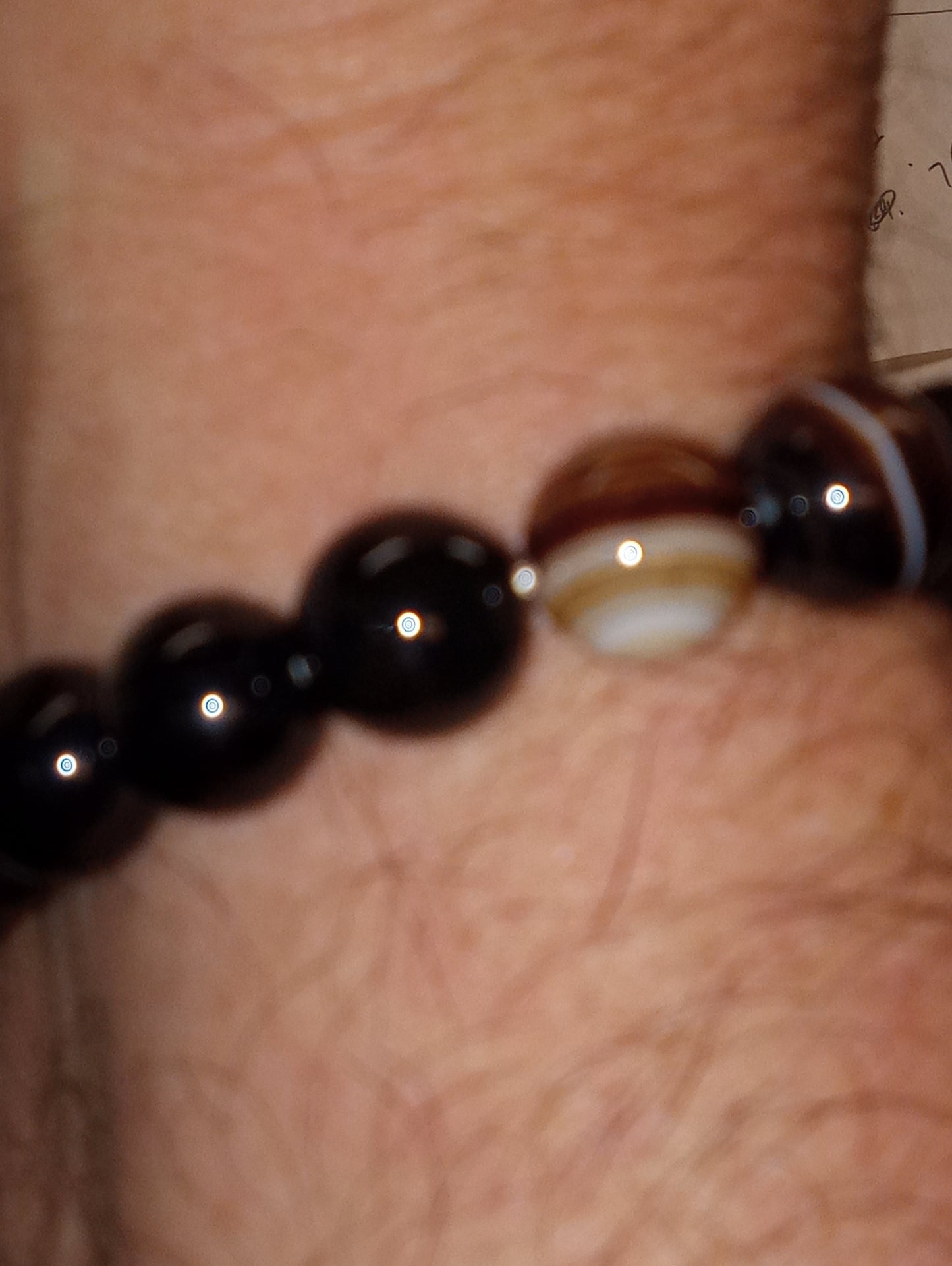 bracelet agate brown stretch, 151cts