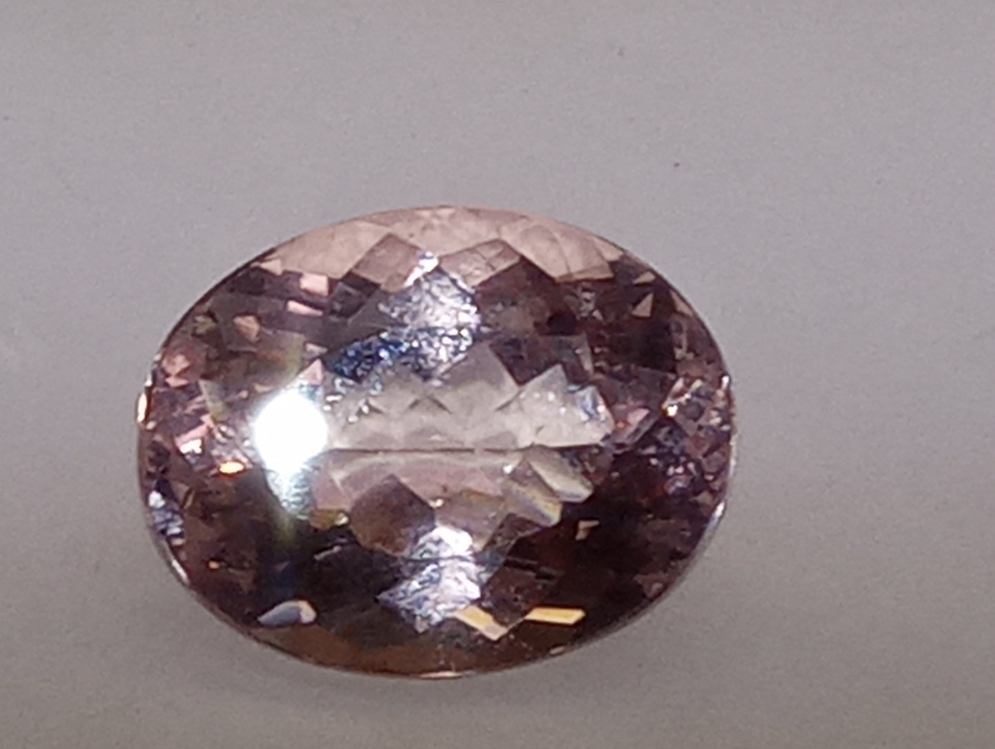 morganite gemstone pink, 19mmx15mm oval cut, 14.23ct