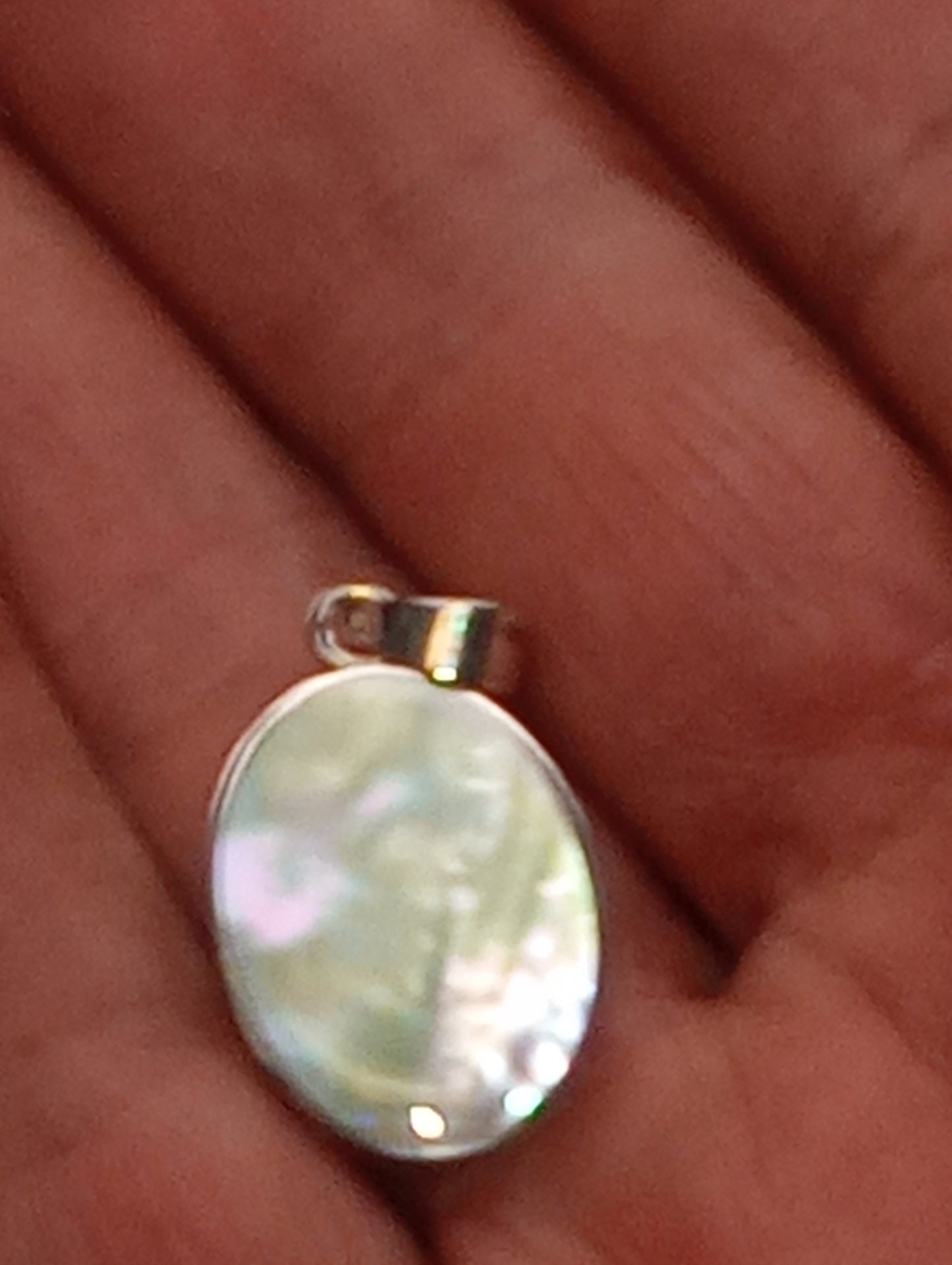 pendant mother of pearl in sterling silver