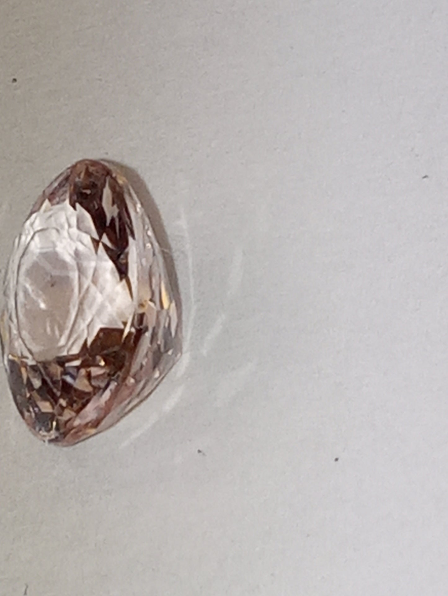 morganite gemstone  10mmx8mm oval cut, 2.37ct