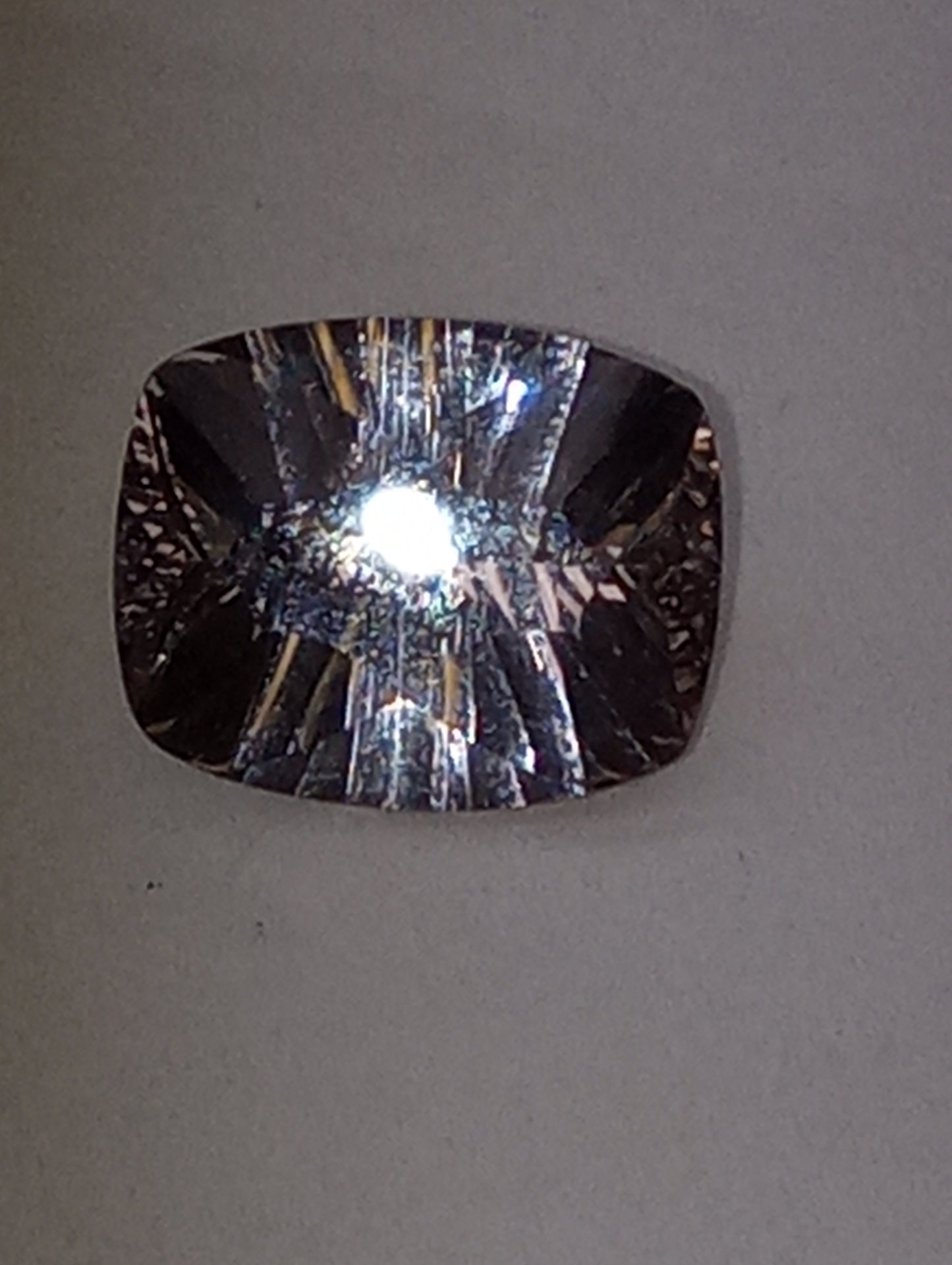 morganite gemstone quantum cut, 11mmx9mm, 3.14ct