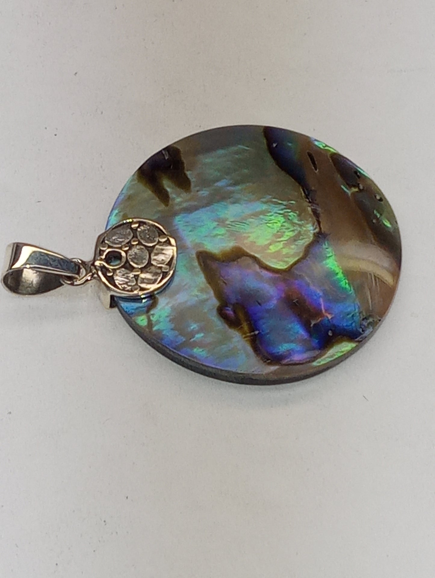 pendant abalone shell in sterling silver