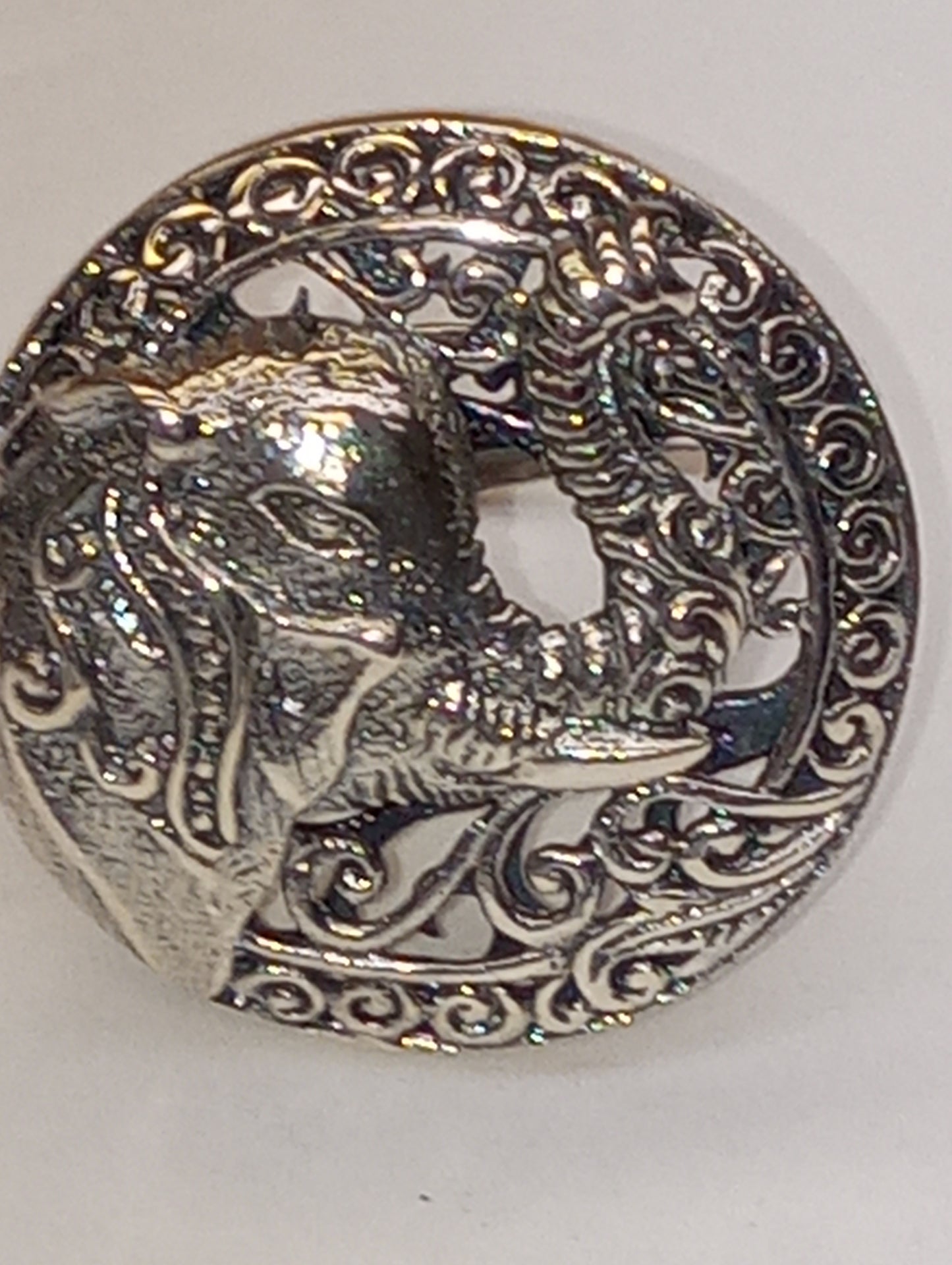 ring Bali Legacy, elephant in sterling silver, size 8, 13g