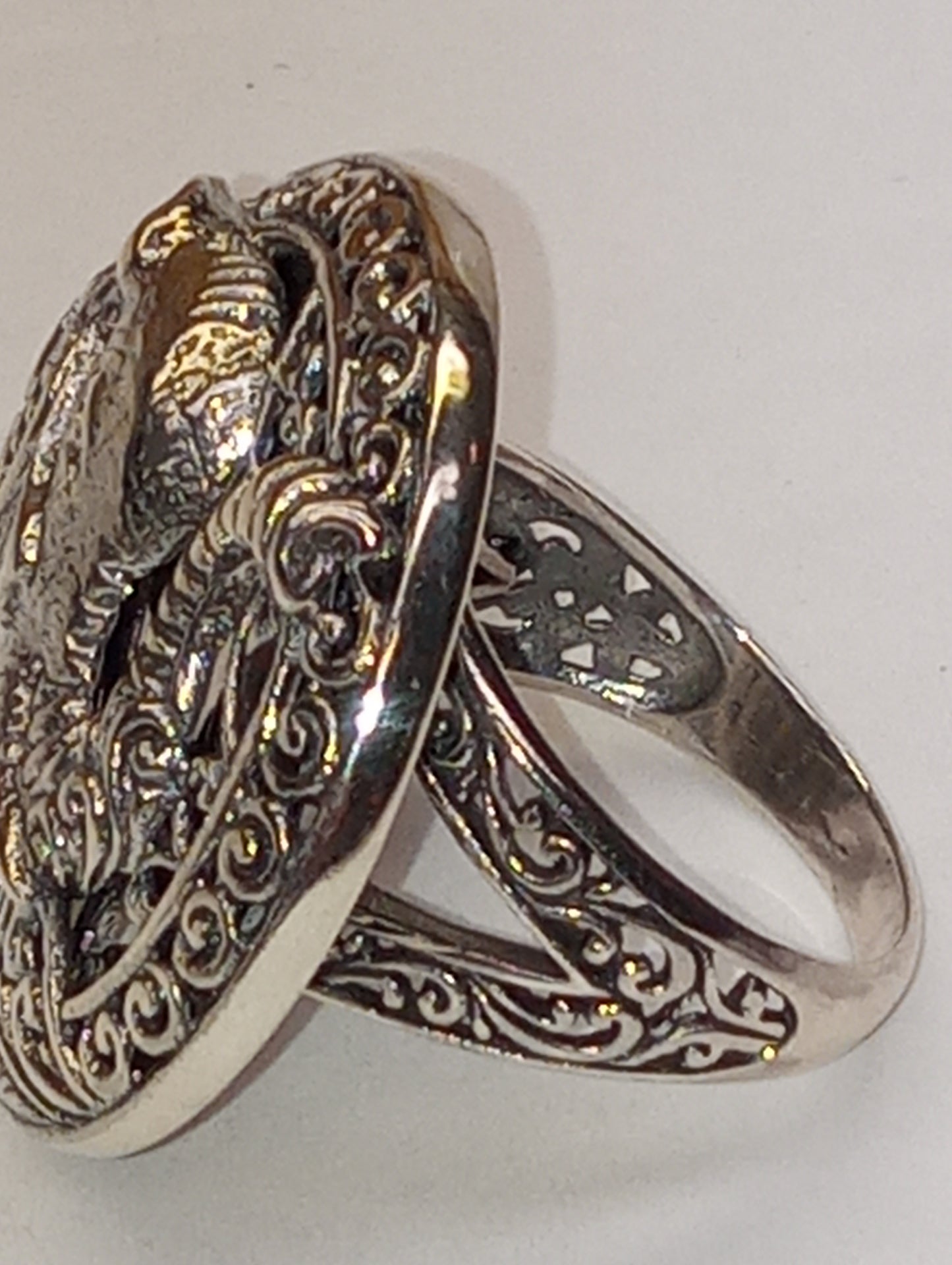 ring Bali Legacy, elephant in sterling silver, size 8, 13g
