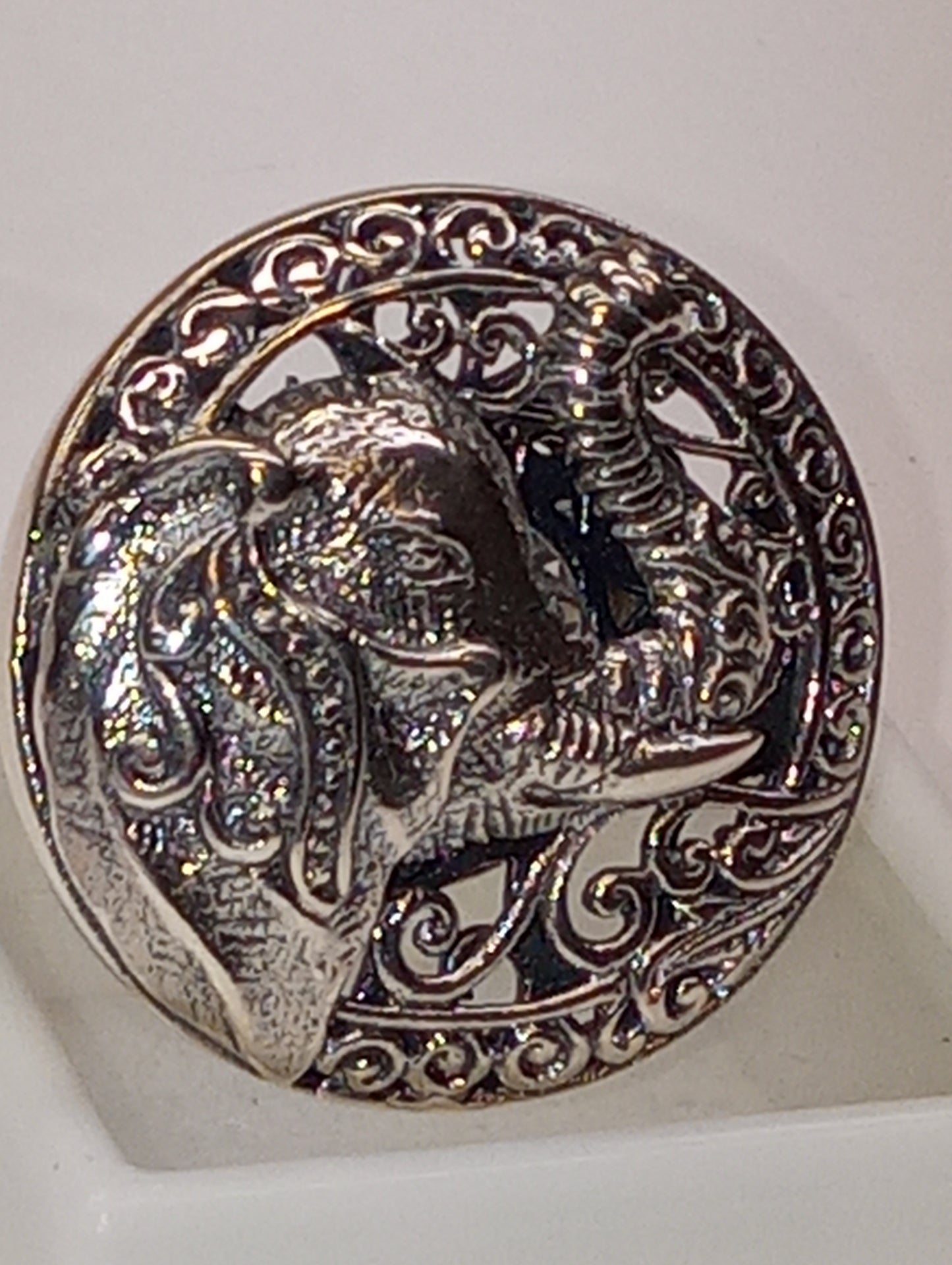 ring Bali Legacy, elephant in sterling silver, size 8, 13g