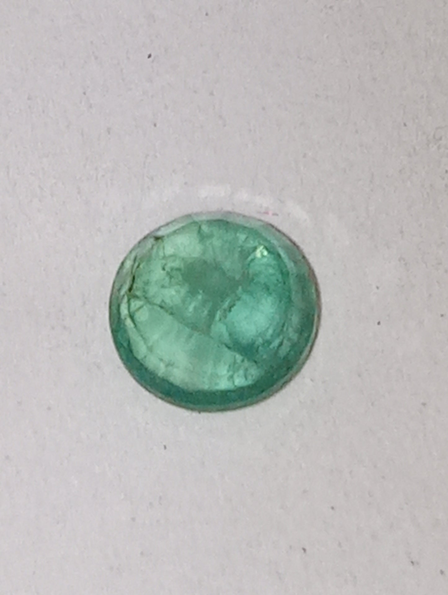 emerald gemstone Nigerian, 4.8mm round cut, .40ct