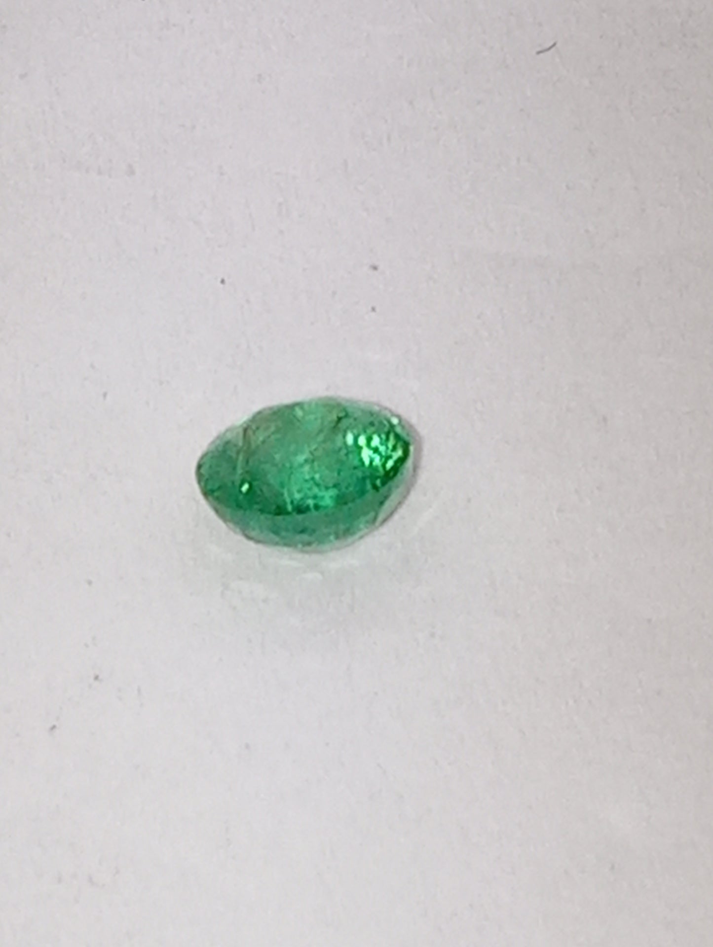 emerald gemstone, Nigerian, 4.5mmround cut, .34ct