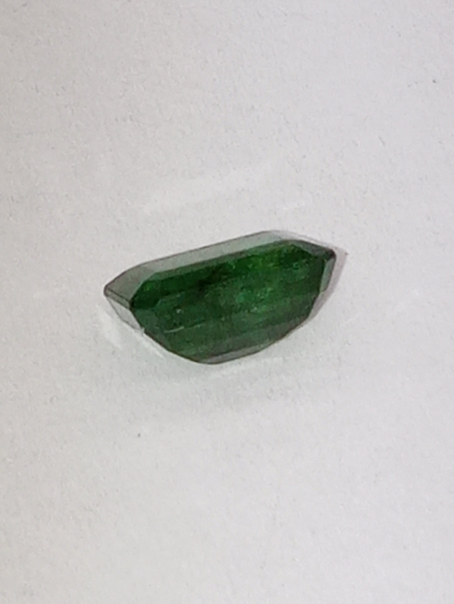 emerald gemstone Zambian, emerald cut 7mmx5mm, .99ct