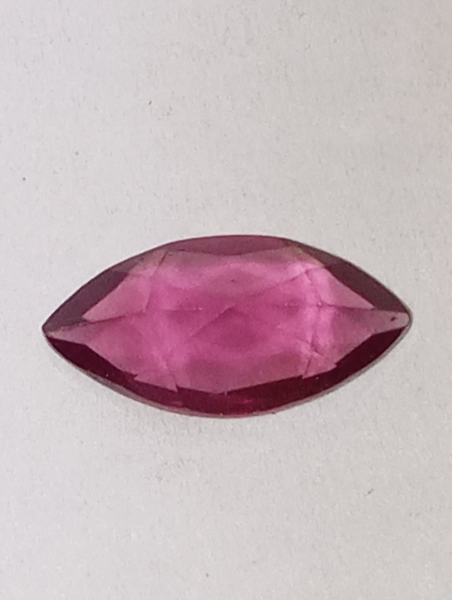 garnet gemstone pink rhodolite, 12mmx6mm marquise cut, 1.85ct