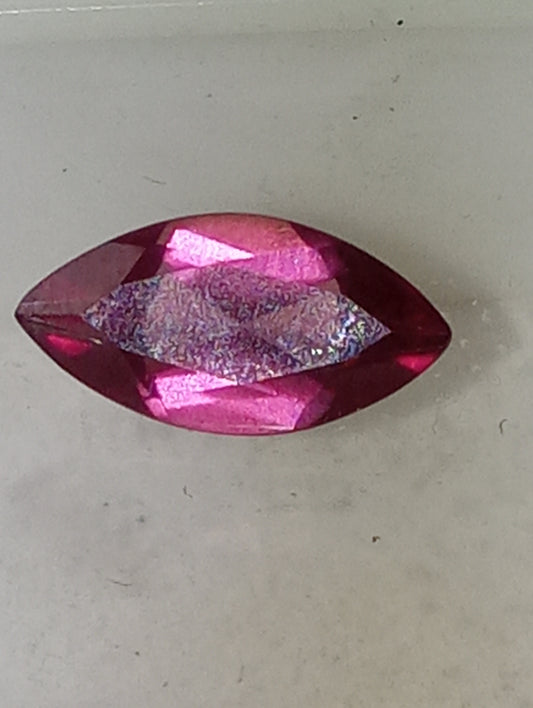 garnet gemstone pink rhodolite, 12mmx6mm marquise cut, 1.85ct