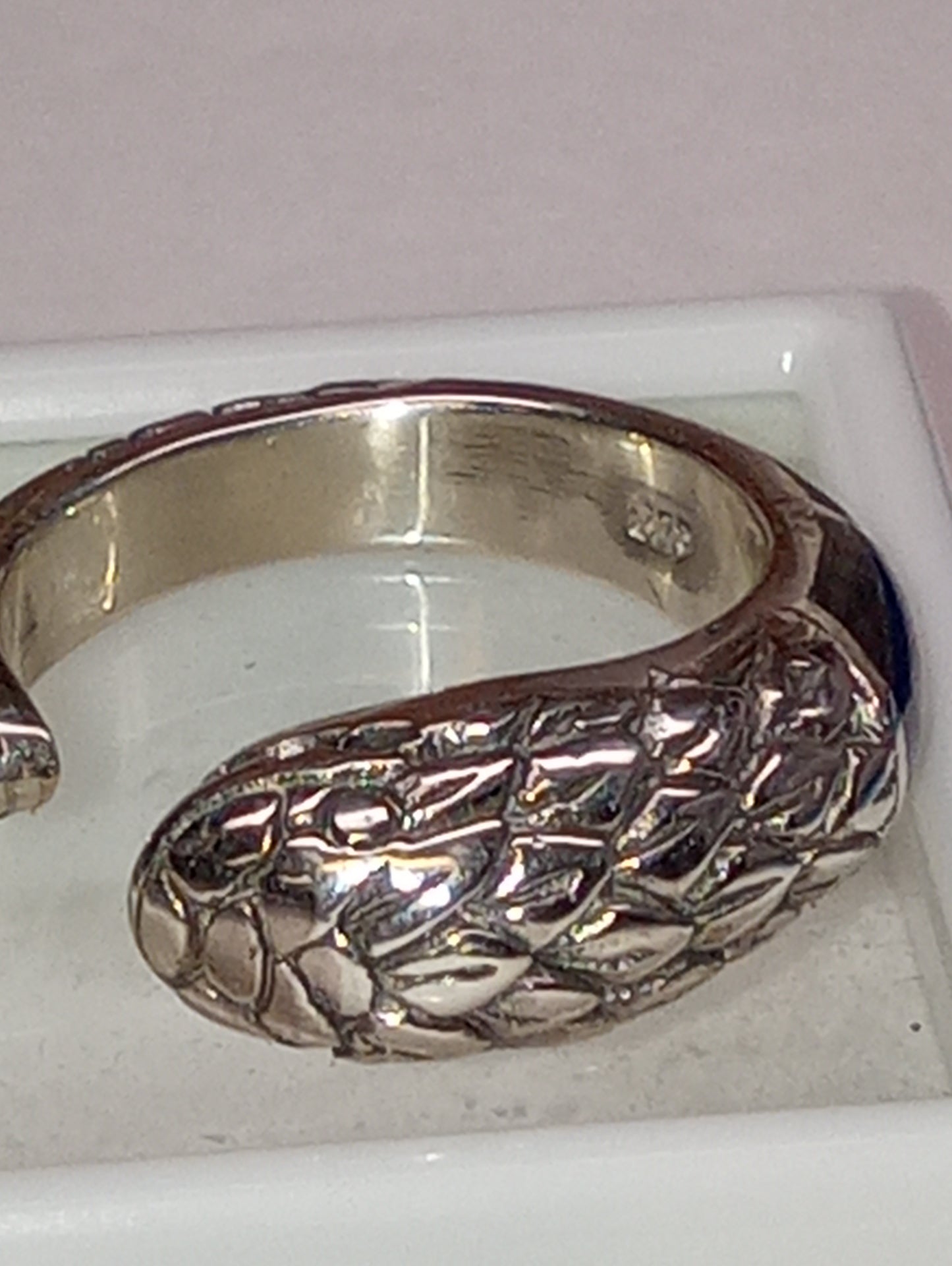 ring Bali Legacy, abalone shell, snake , in sterling silver, size 8, 7.5g