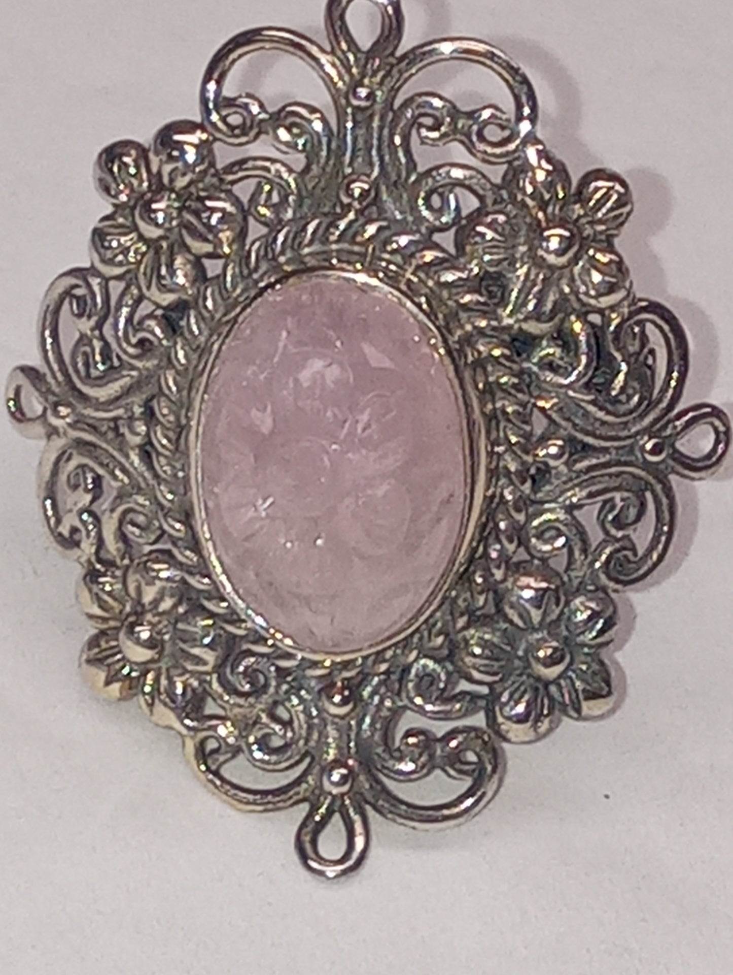 ring Bali Legacy, Marropino morganite carved, in sterling silver size 11,  8g