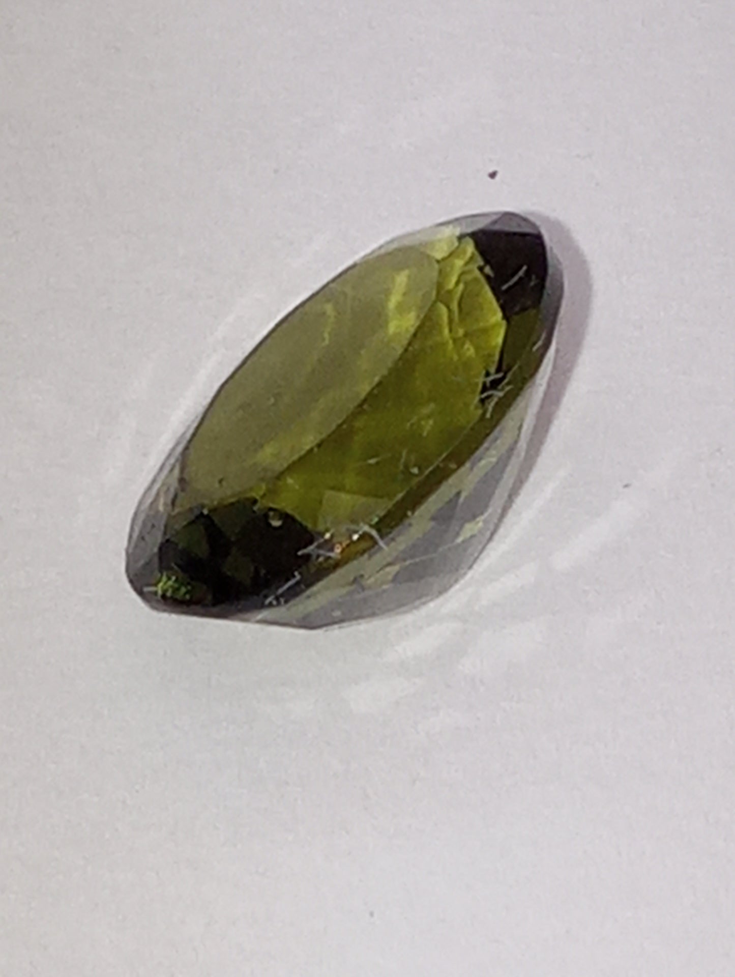 moldavite gemstone, 10mmx8mm oval cut, 2.03ct