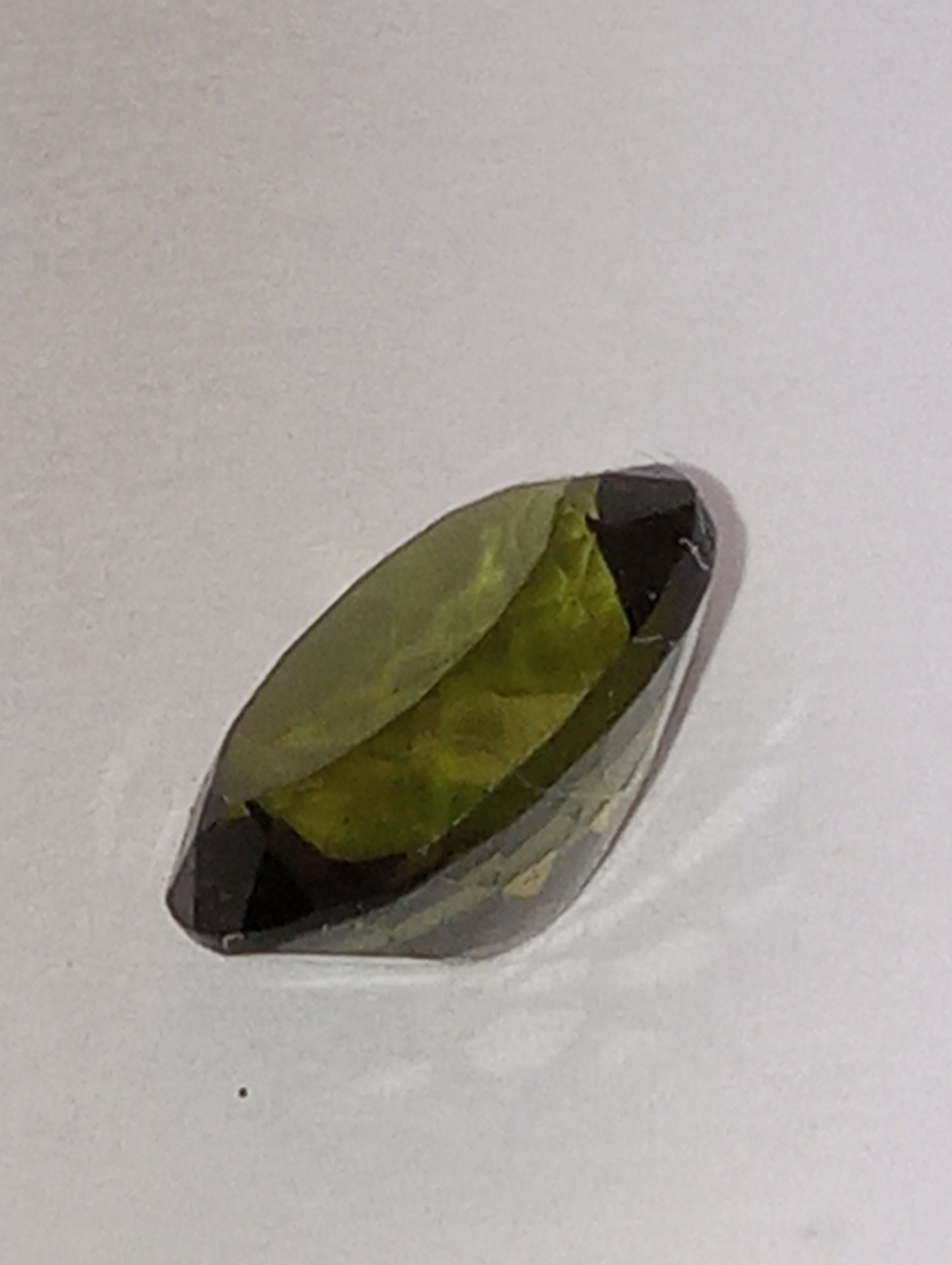 moldavite gemstone, 10mmx8mm oval cut, 2.09ct