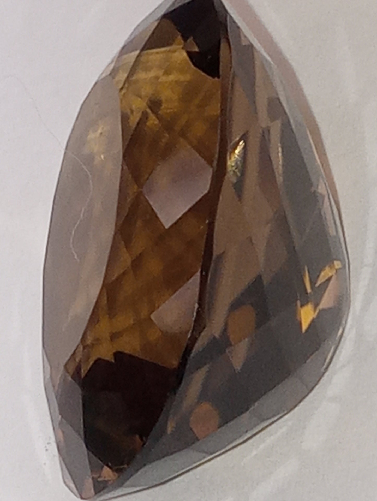 quartz gemstone smoky, 27mmx21mm oval cut, 47ct