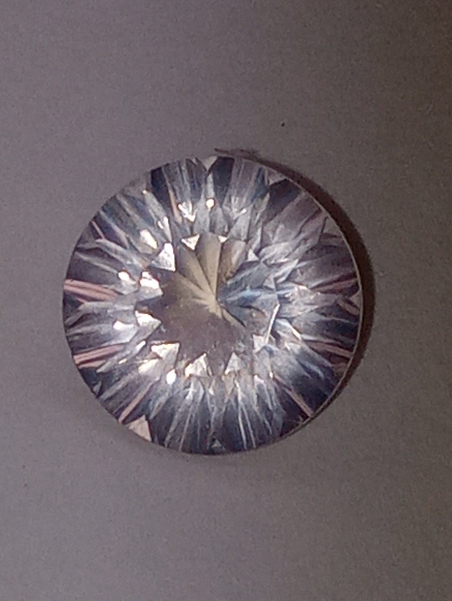 quartz gemstone rose, 10mm round quantum cut, 2.91ct