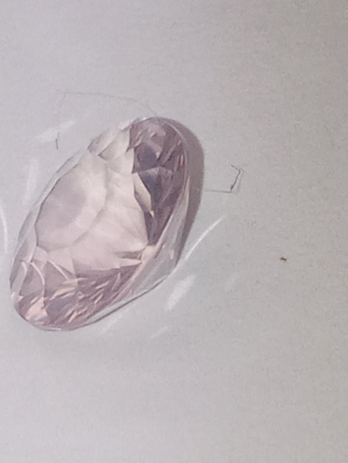 quartz gemstone rose, 10mm round quantum cut, 2.69ct