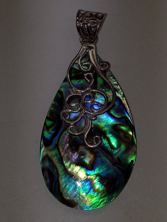 pendant abalone shell in  sterling silver