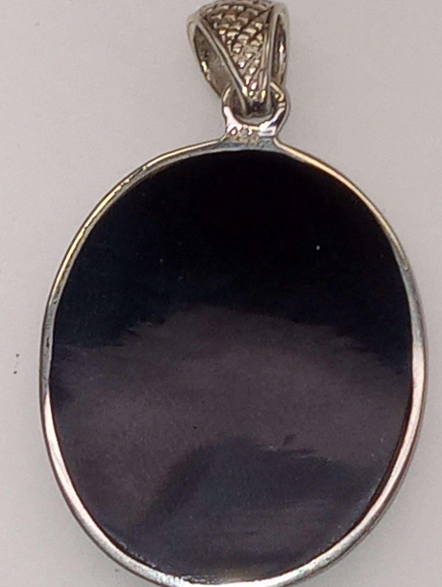 pendant Bali Legacy, abalone shell, dragon in sterling silver