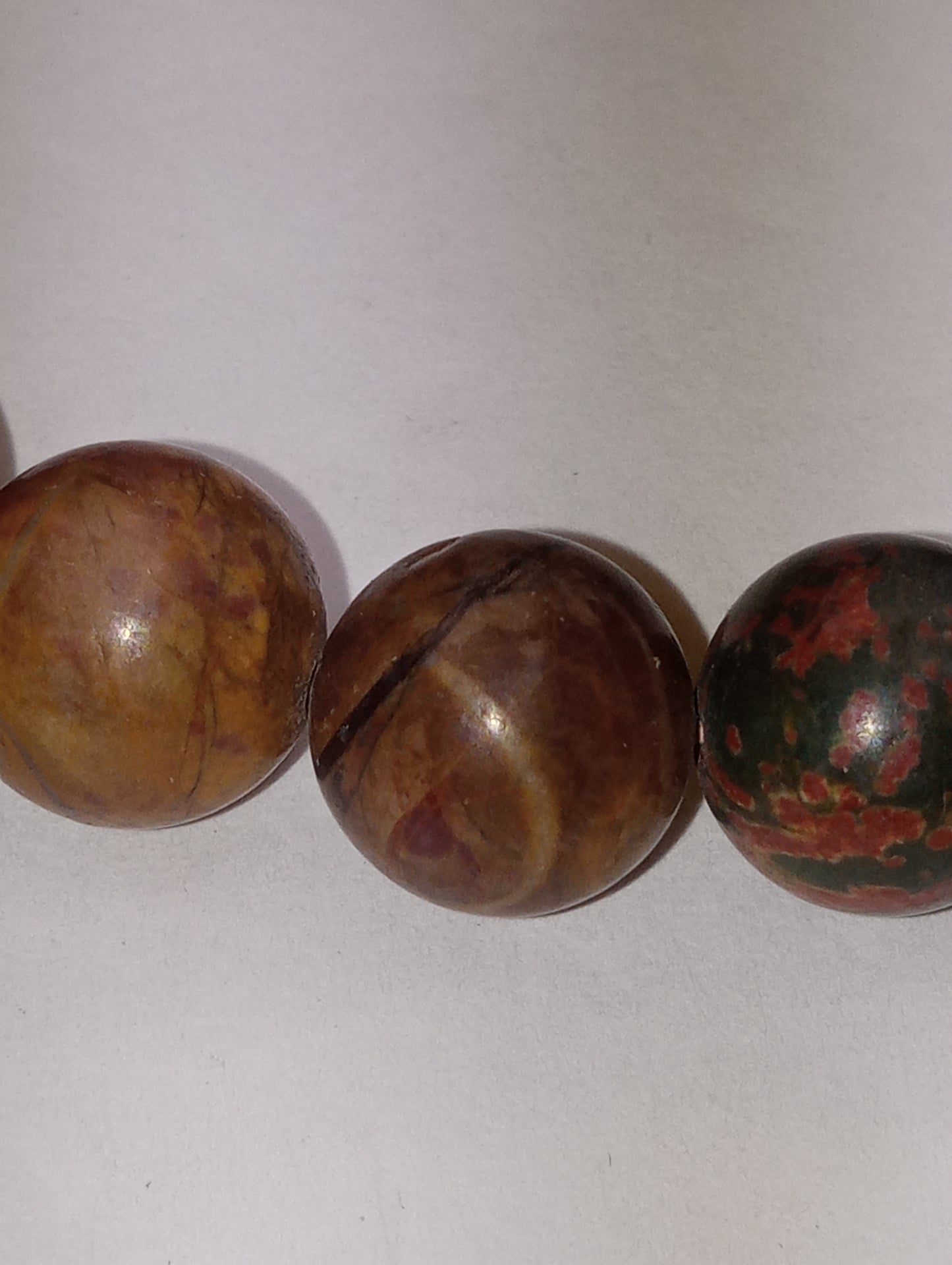 bracelet Picasso Jasper, stretch beaded, 7.25inches, 140.90ctw