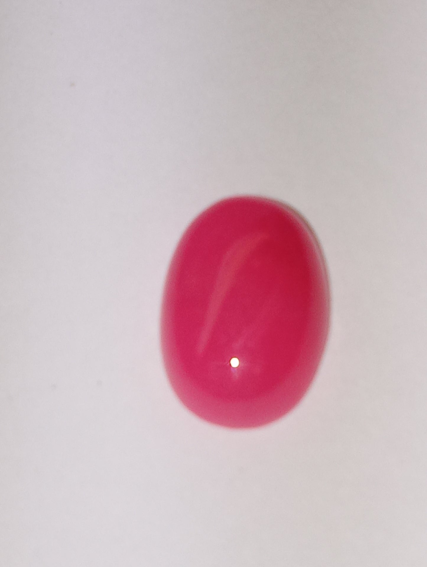 jade gemstone pink 14mmx10mm oval, 5.90ct