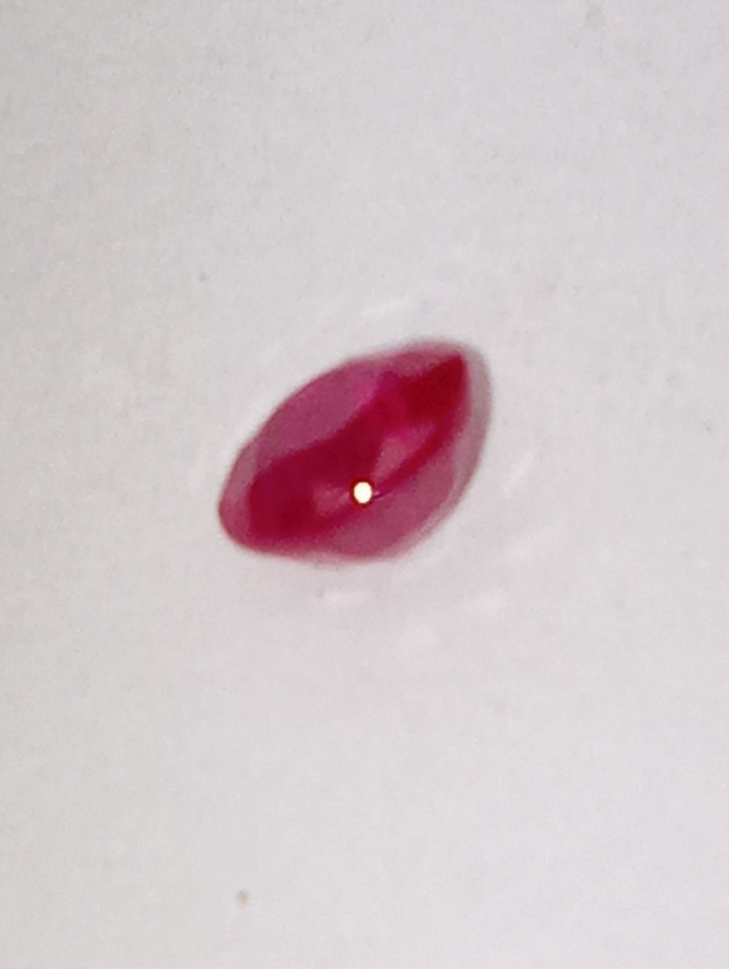 ruby gemstone Burma, 4.25mm round cut, .39ct