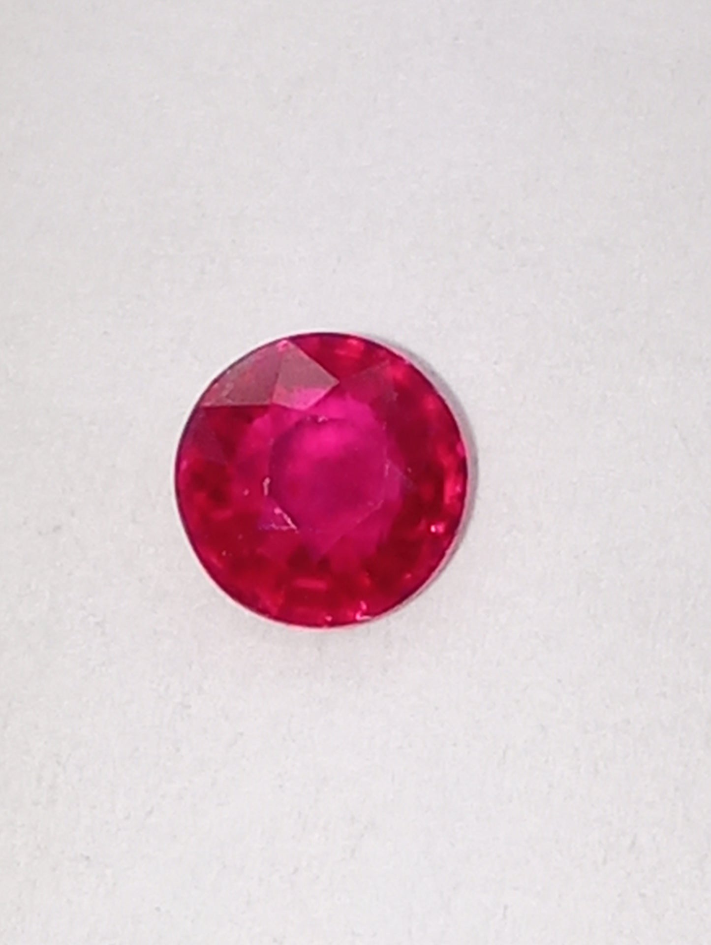 ruby gemstone Madagascar, AAAA, 4.4mm round cut, .36ct