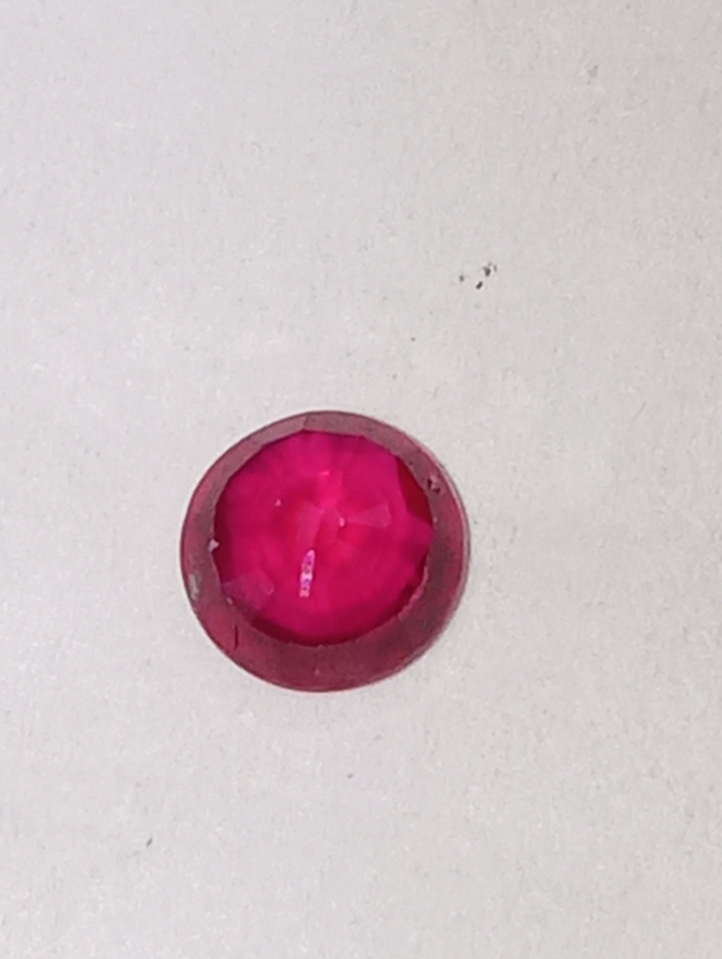 ruby gemstone Madagascar, AAAA, 4.4mm round cut, .36ct