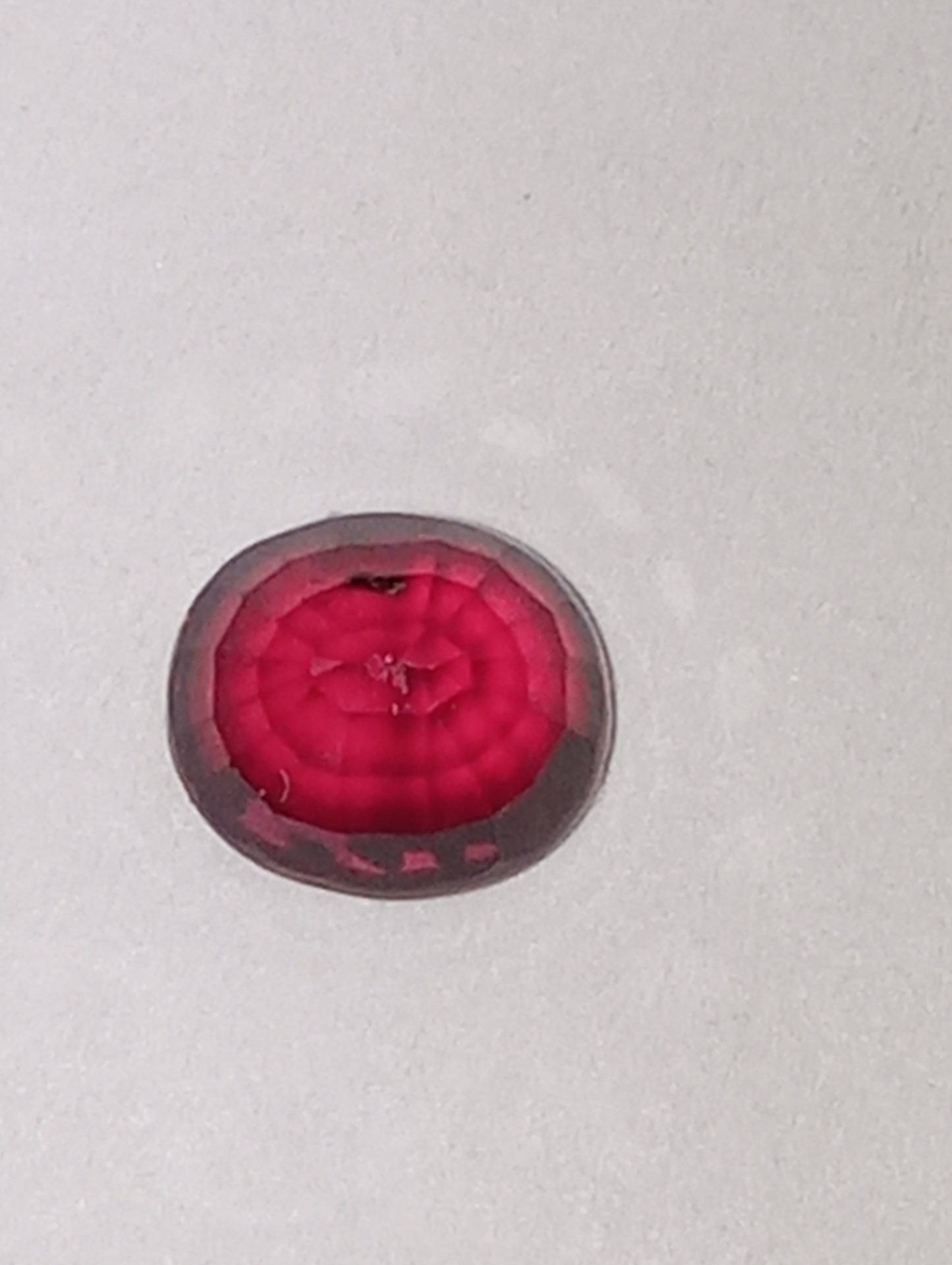 ruby gemstone Tanzanian, 6mmx5mm oval cut, 1.04ct