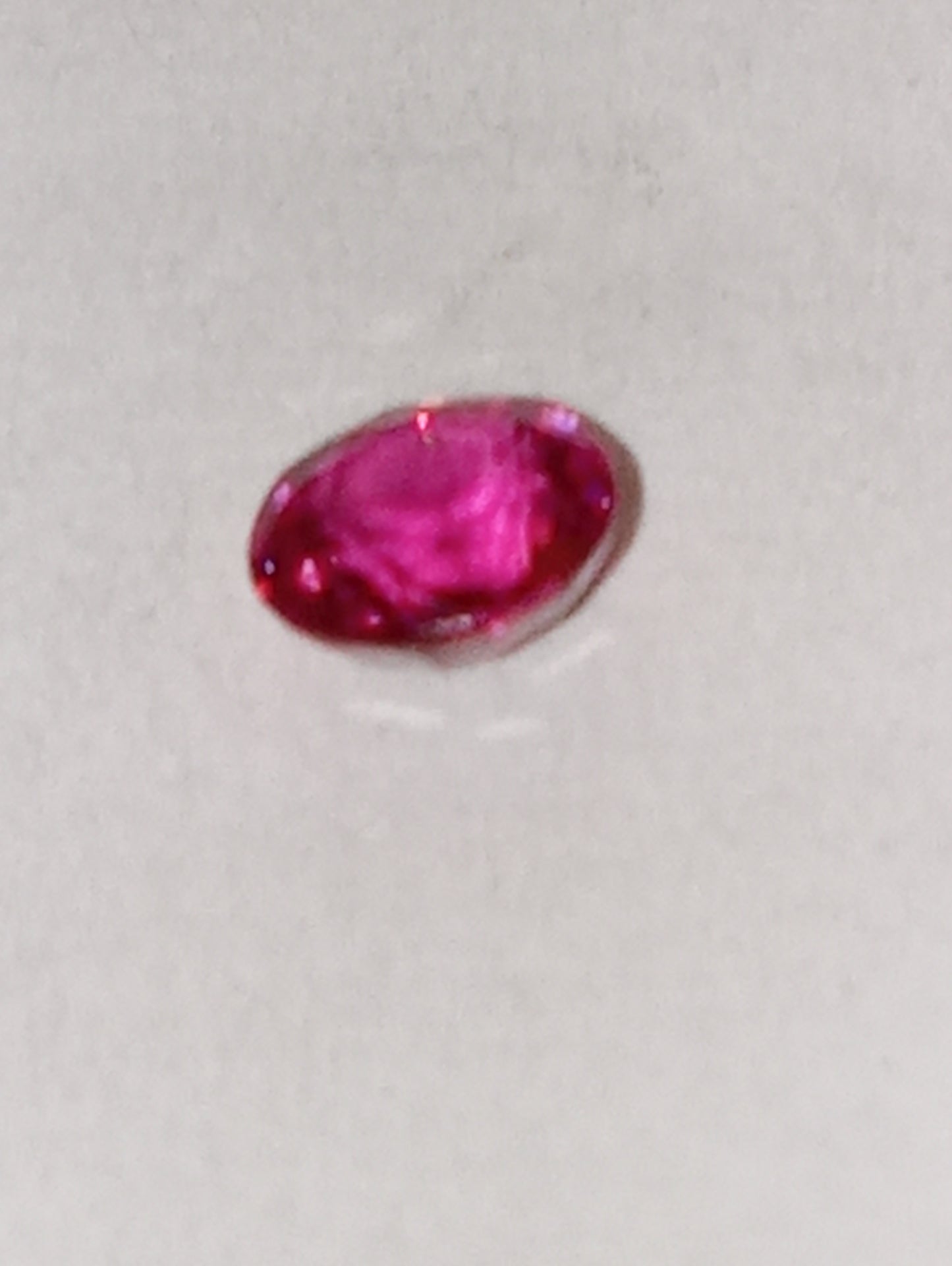 ruby gemstone Burma, 4.25mm round cut, .38ct